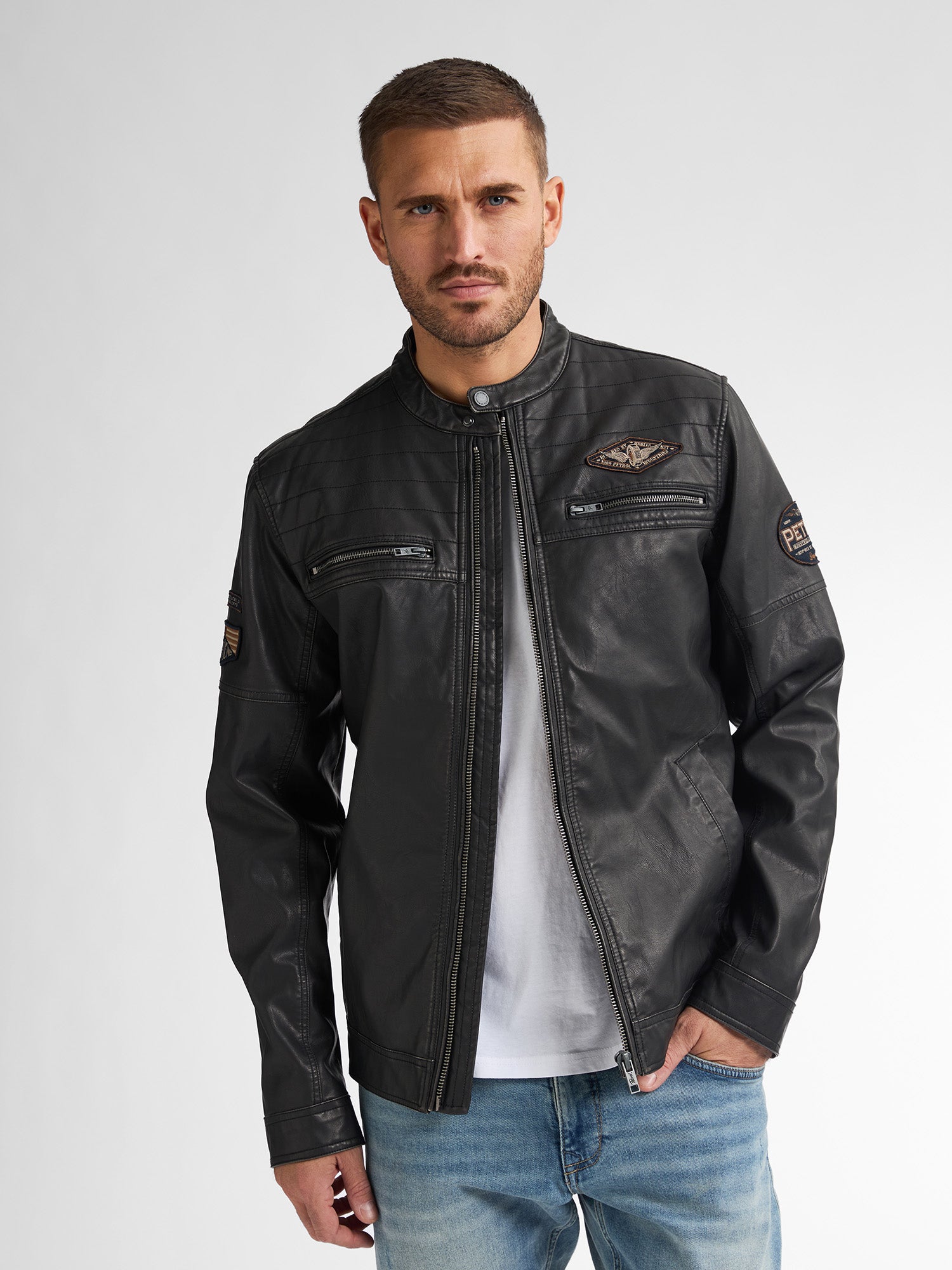 PU Biker Jacket Seafront Official Petrol Industries® Online Store