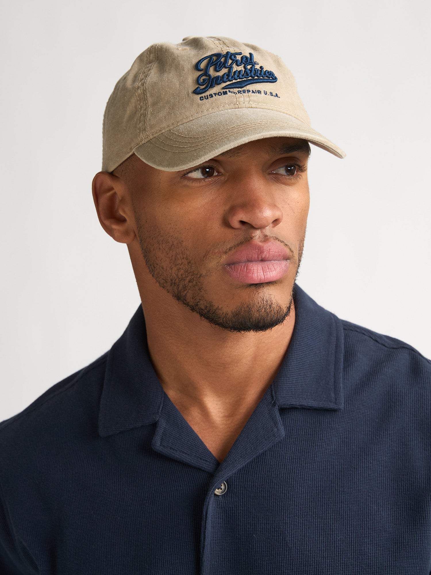 Petrol Industries Men Accessories Cap Baseball Fit Light Tan