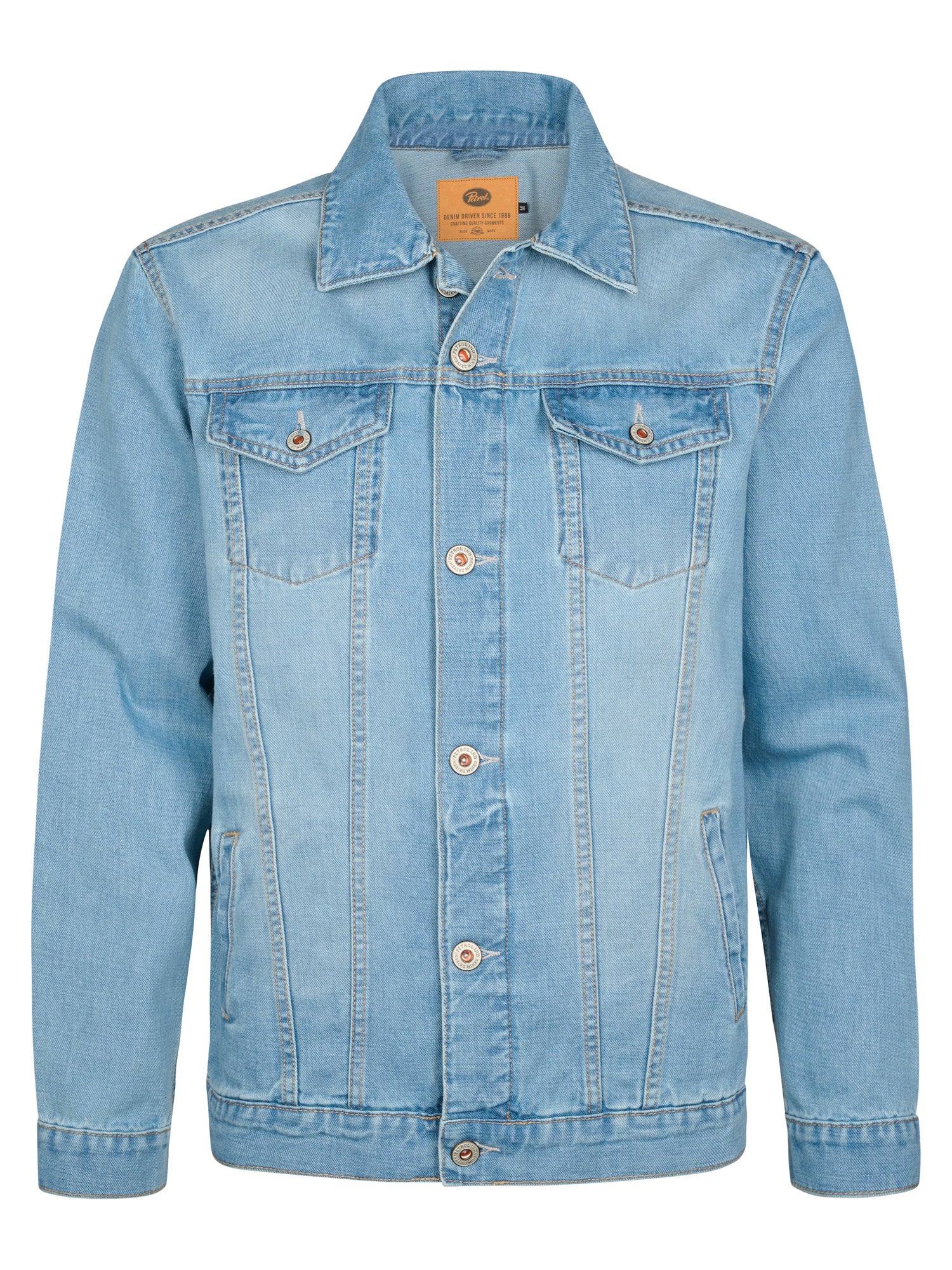 Petrol Industries Men Jacket Denim Trucker Fit Summertime