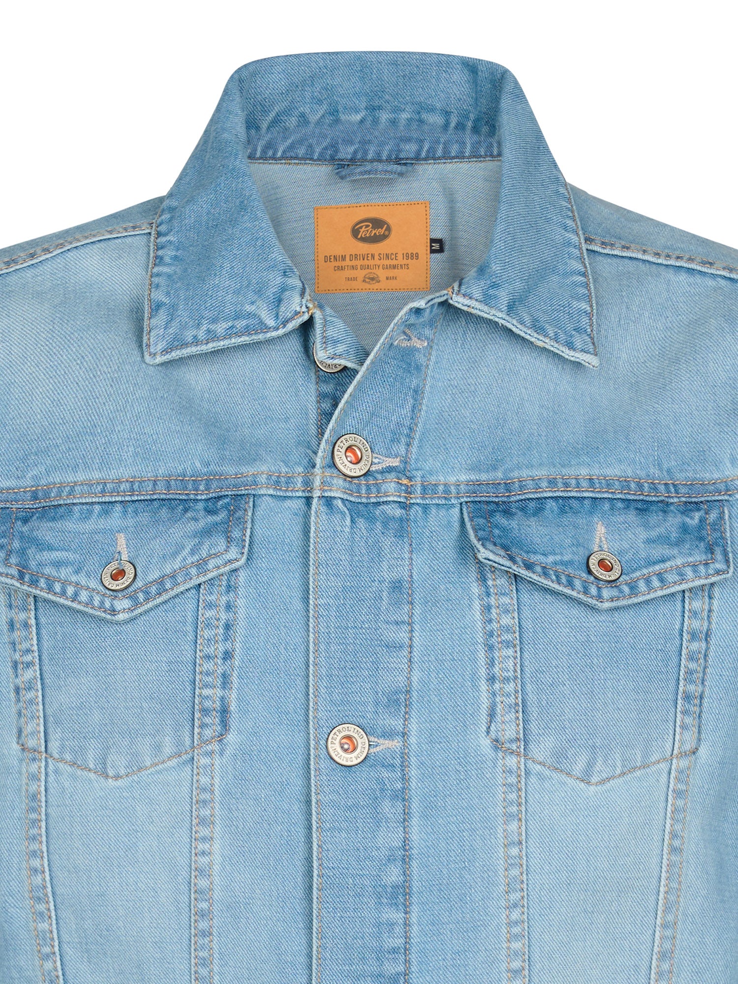 Petrol Industries Men Jacket Denim Trucker Fit Summertime