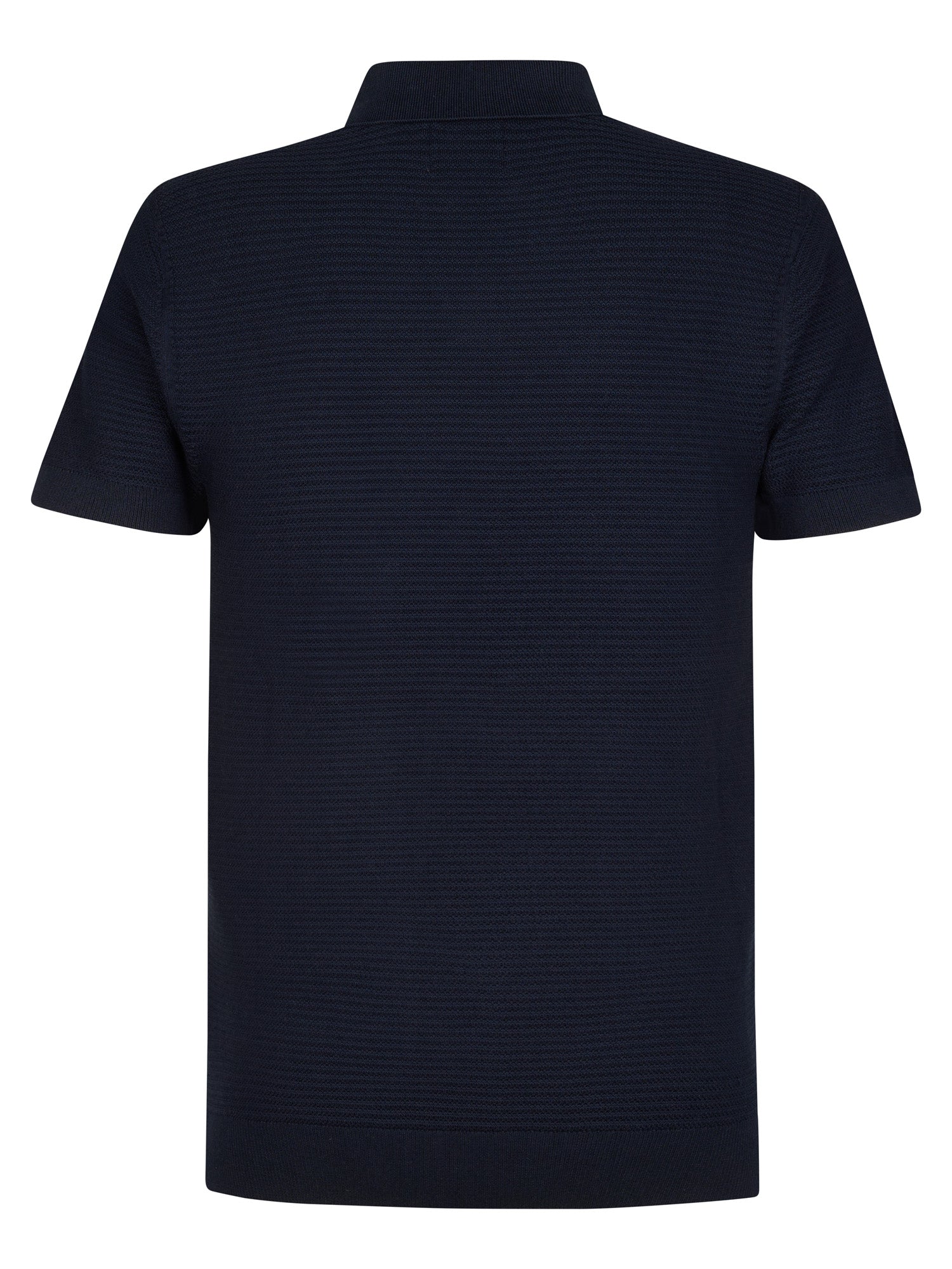 Petrol Industries Men Knitwear Polo Regular Fit Navy Blue