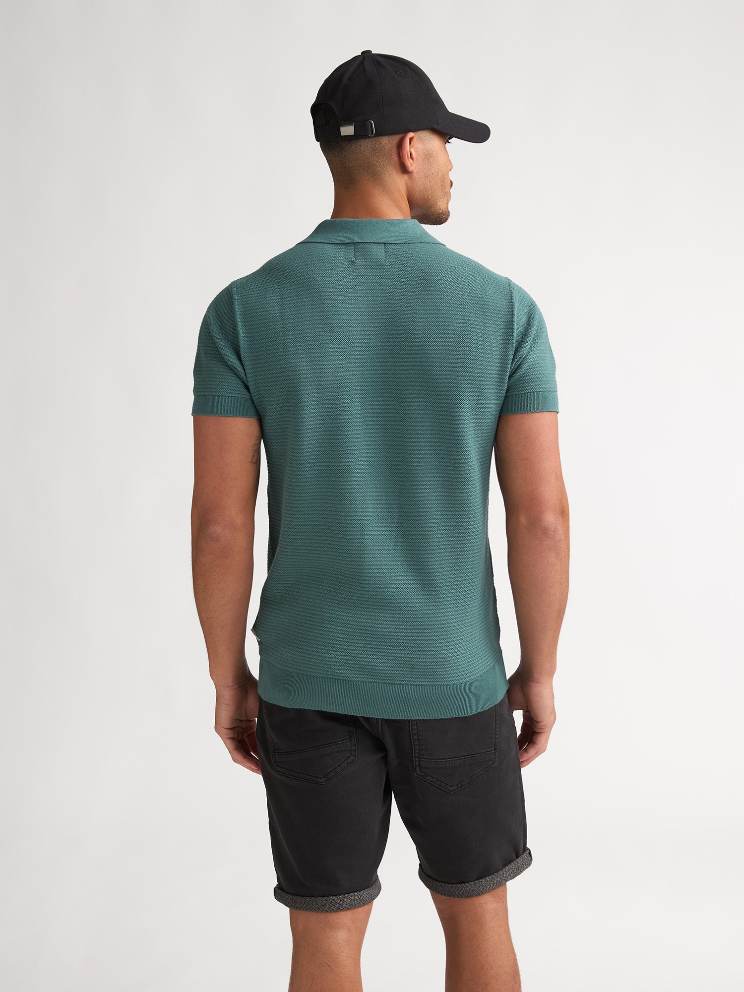 Petrol Industries Men Knitwear Polo Regular Fit Oil Green