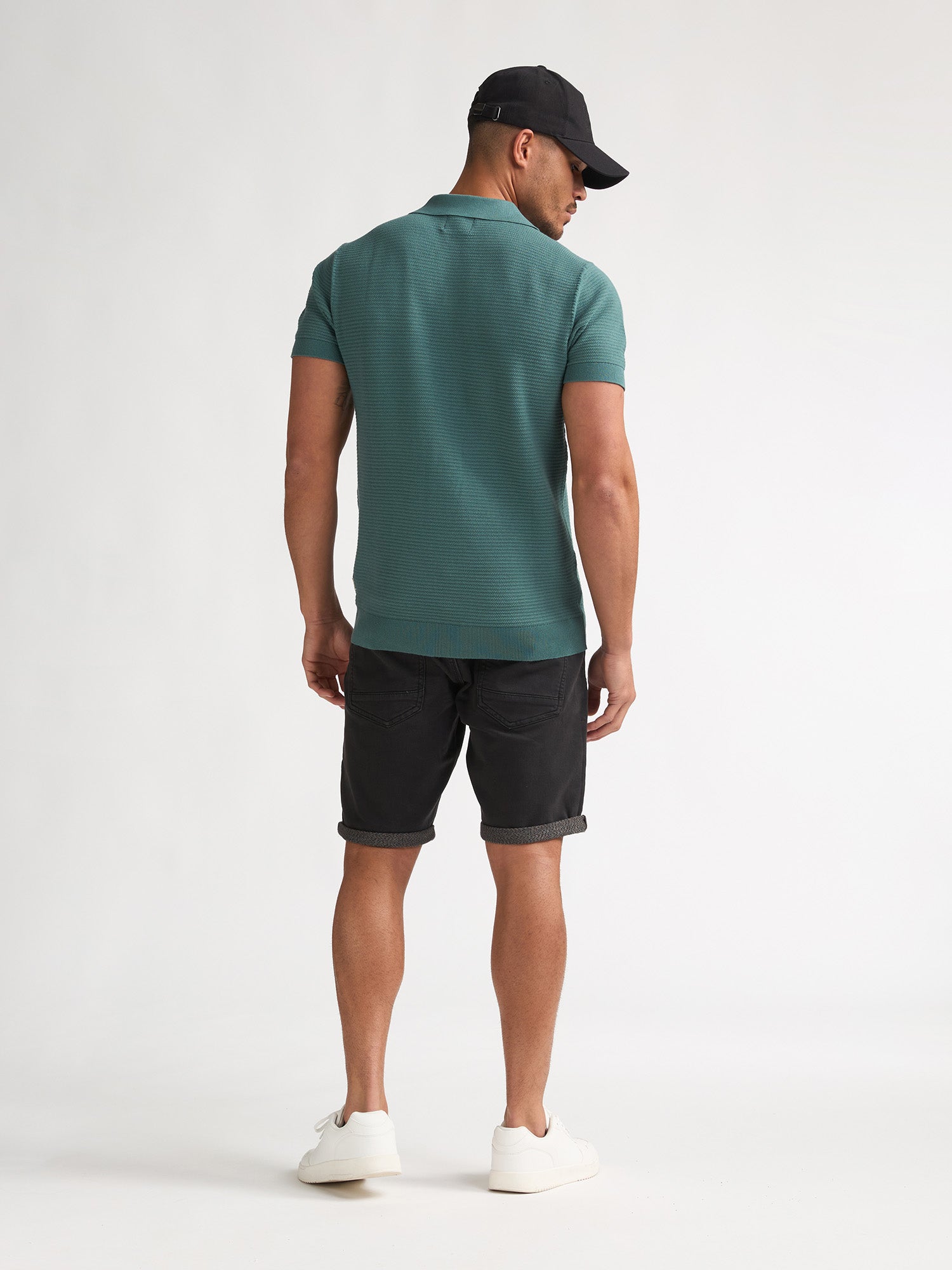 Petrol Industries Men Knitwear Polo Regular Fit Oil Green