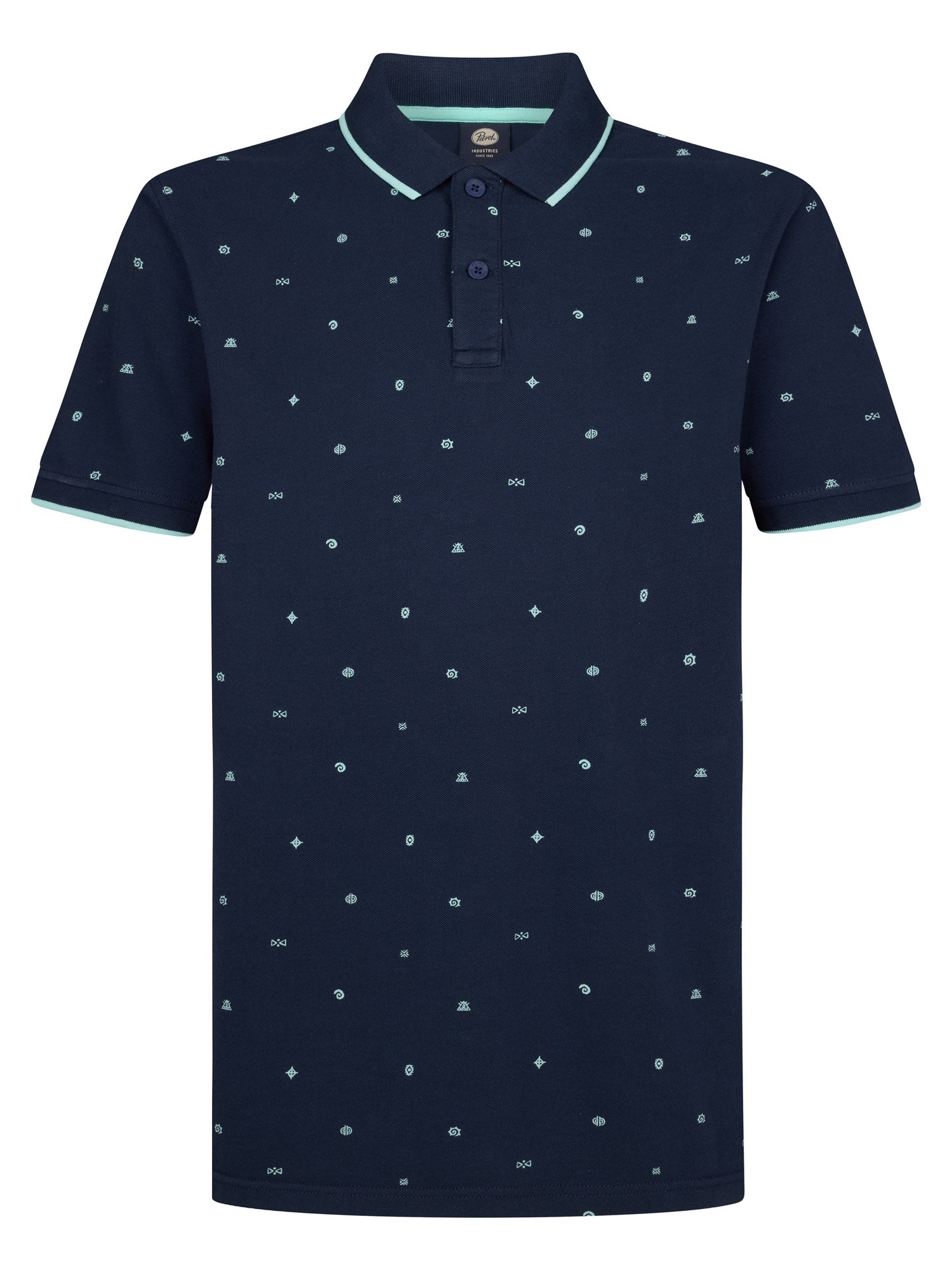 Petrol Industries Men Polo Short Sleeve Regular Fit Navy Blue
