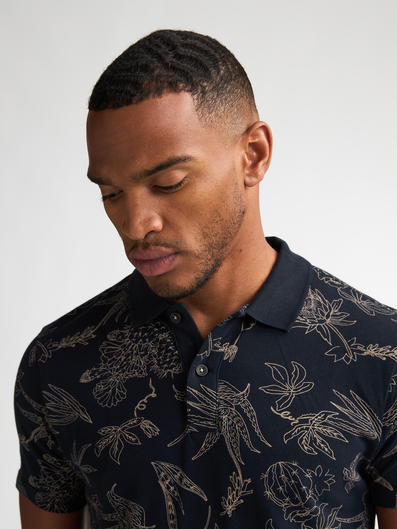 Petrol Industries Men Polo Short Sleeve Regular Fit Navy Blue