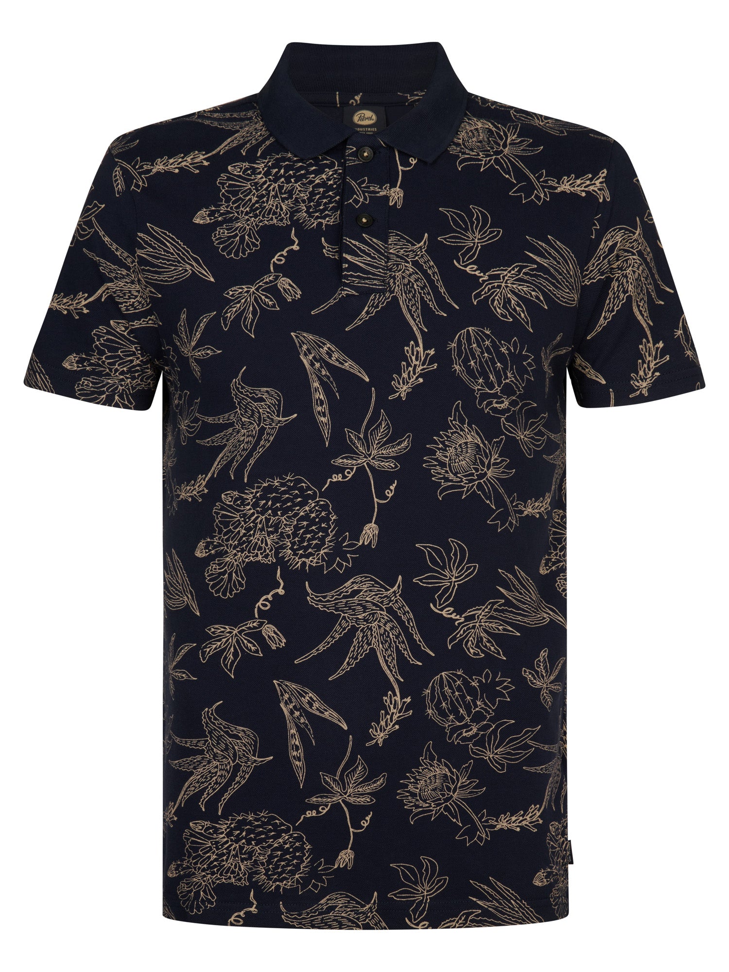Petrol Industries Men Polo Short Sleeve Regular Fit Navy Blue