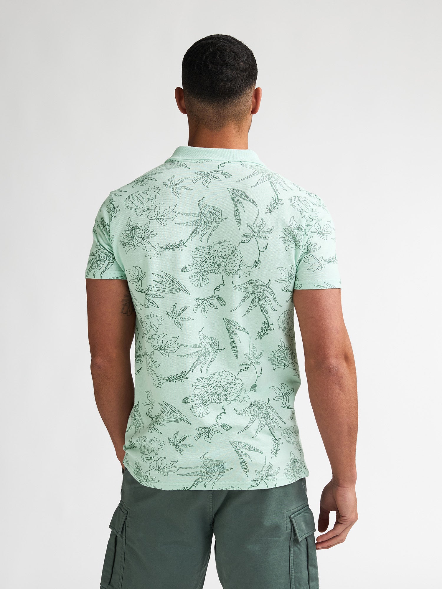Petrol Industries Men Polo Short Sleeve Regular Fit Cool Mint