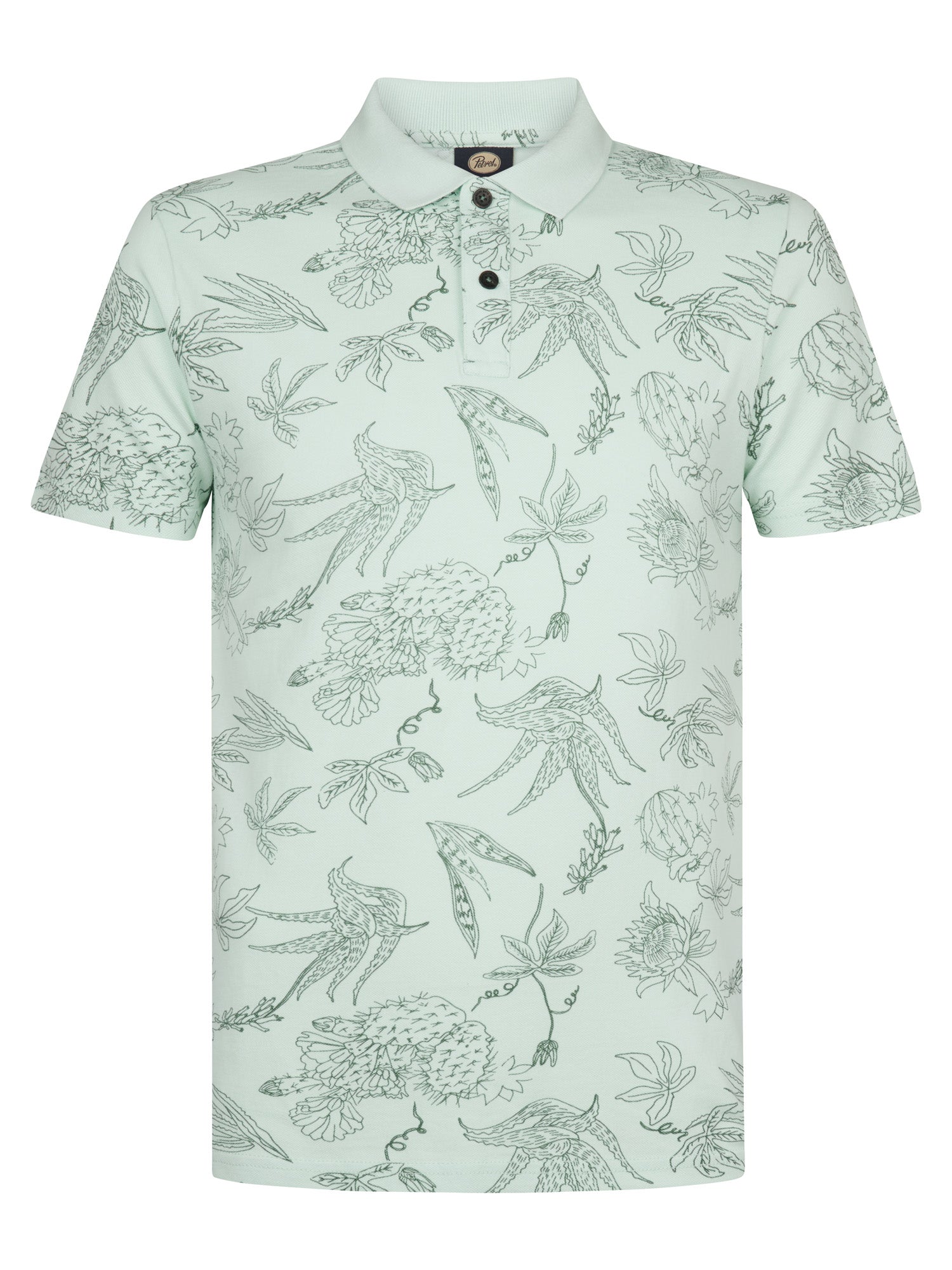 Petrol Industries Men Polo Short Sleeve Regular Fit Cool Mint