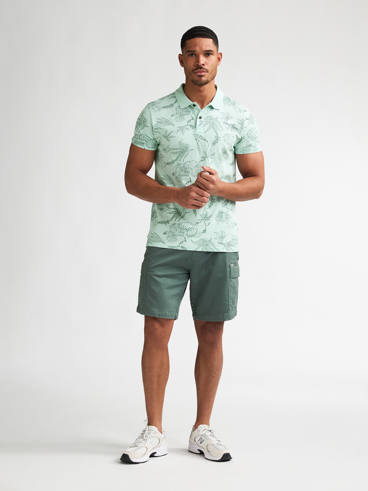Petrol Industries Men Polo Short Sleeve Regular Fit Cool Mint
