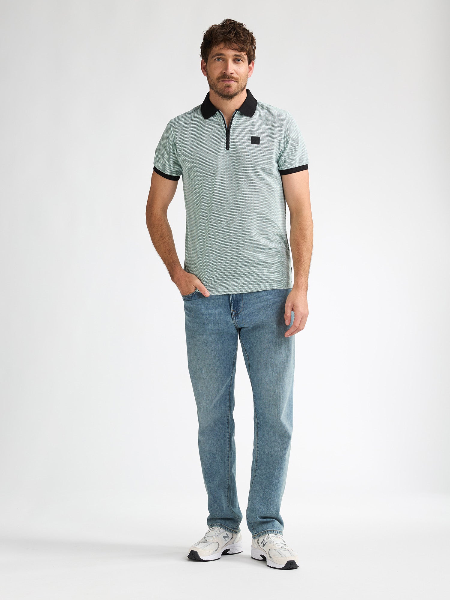 Petrol Industries Men Polo Short Sleeve Regular Fit Cool Mint