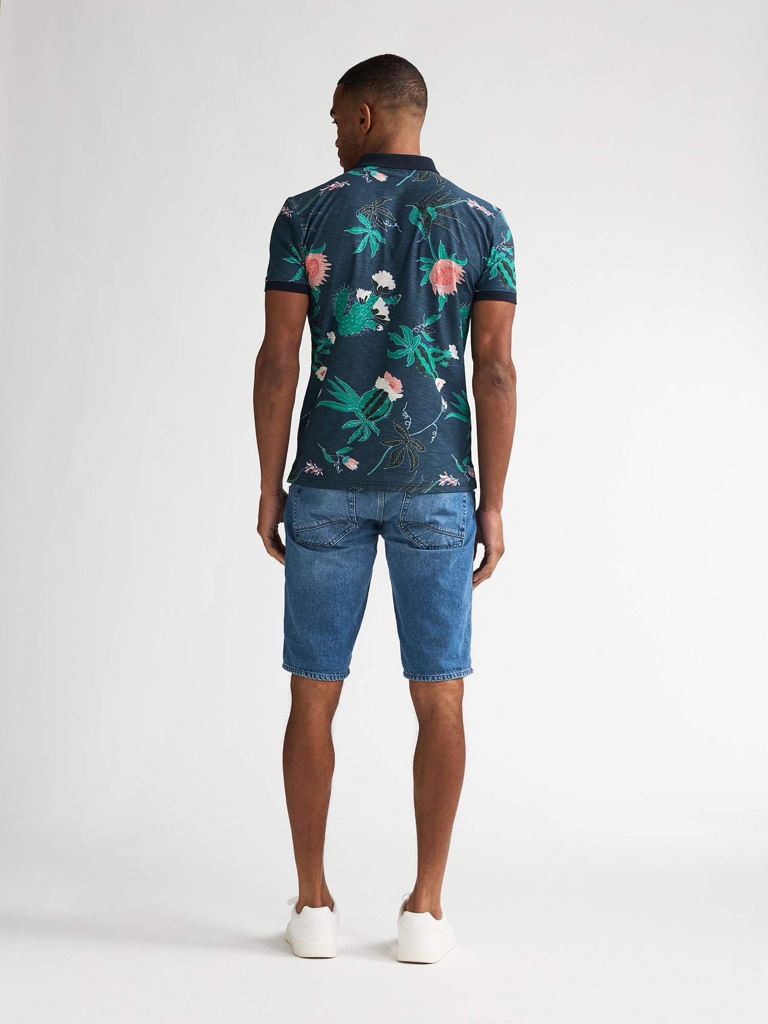 Petrol Industries Men Polo Short Sleeve Regular Fit Navy Blue
