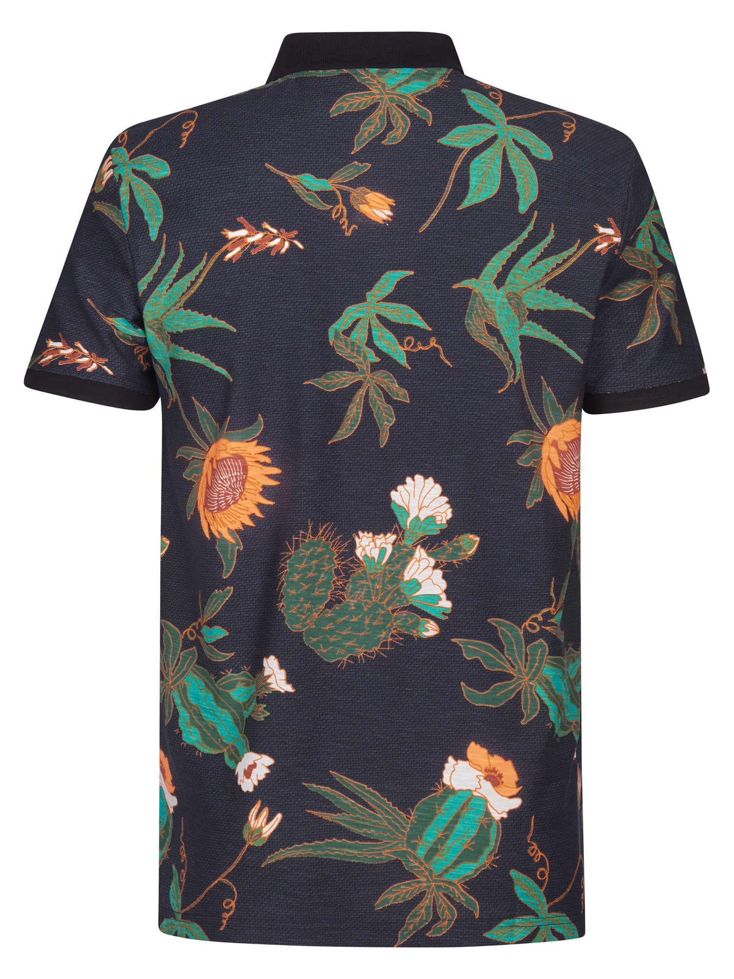 Petrol Industries Men Polo Short Sleeve Regular Fit Black
