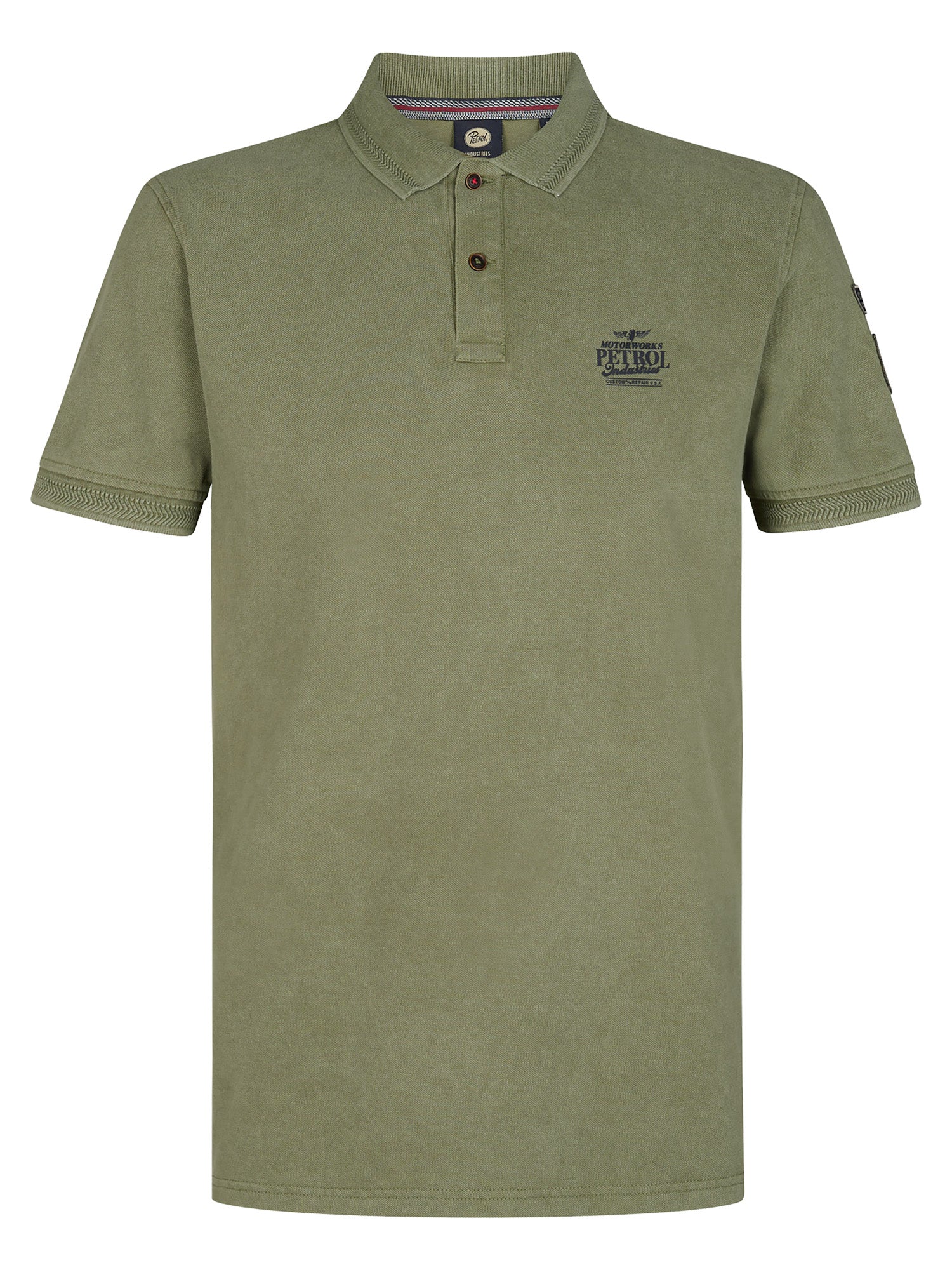 Petrol Industries Men Polo Short Sleeve Regular Fit Dusty Army