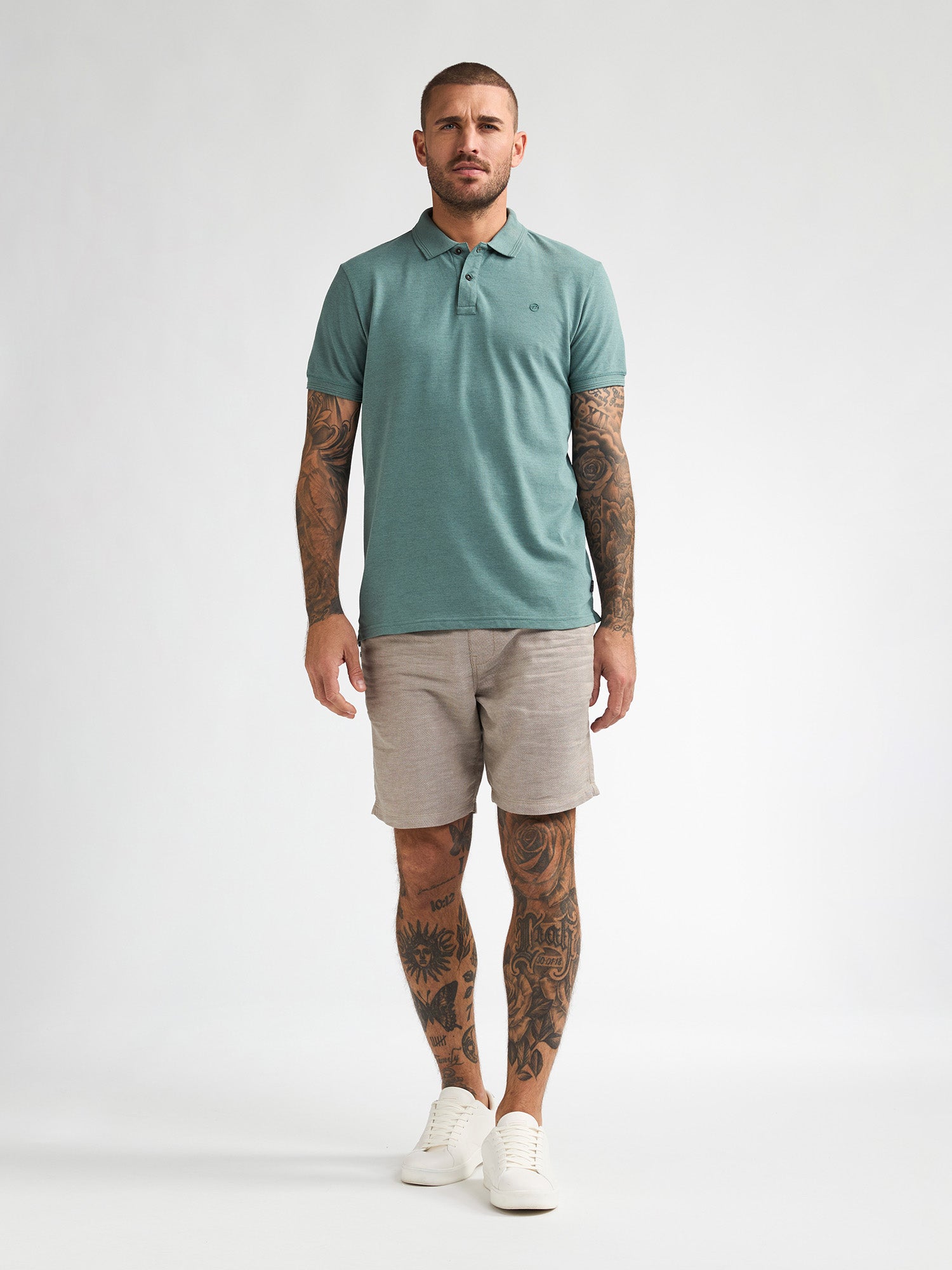 Petrol Industries Men Polo Short Sleeve Regular Fit Oil Green
