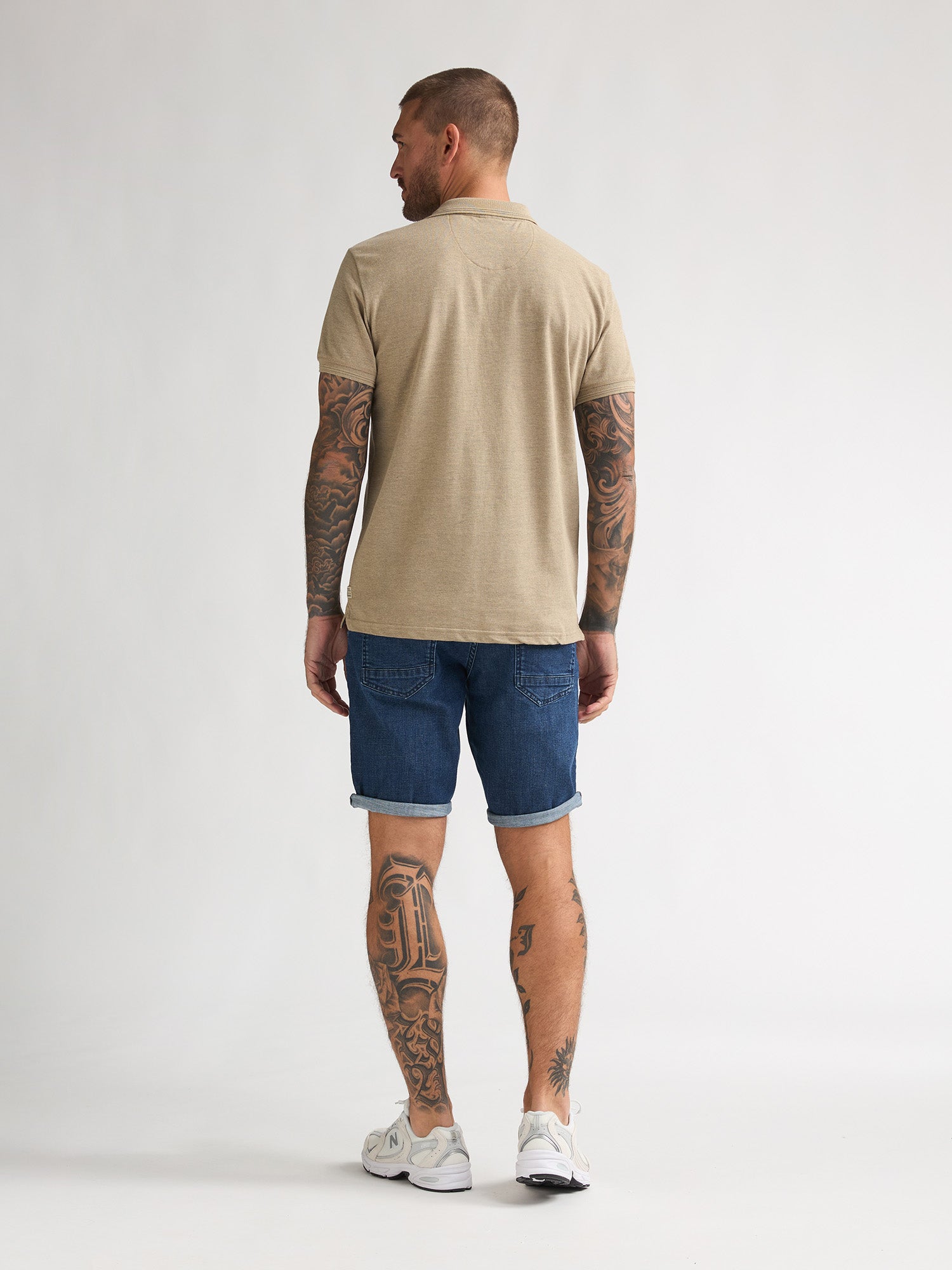 Petrol Industries Men Polo Short Sleeve Regular Fit Light Tan