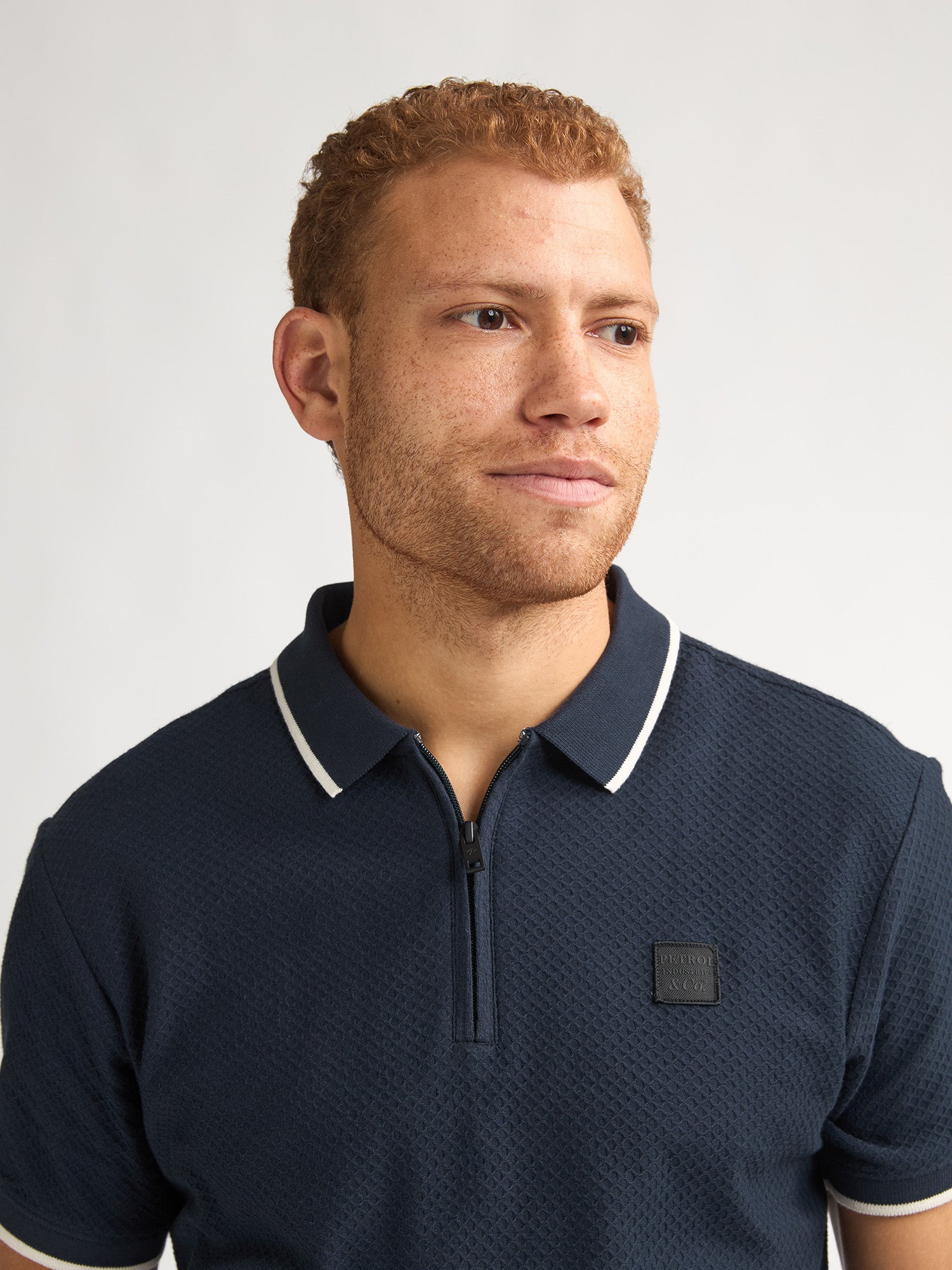 Petrol Industries Men Polo Short Sleeve Regular Fit Navy Blue