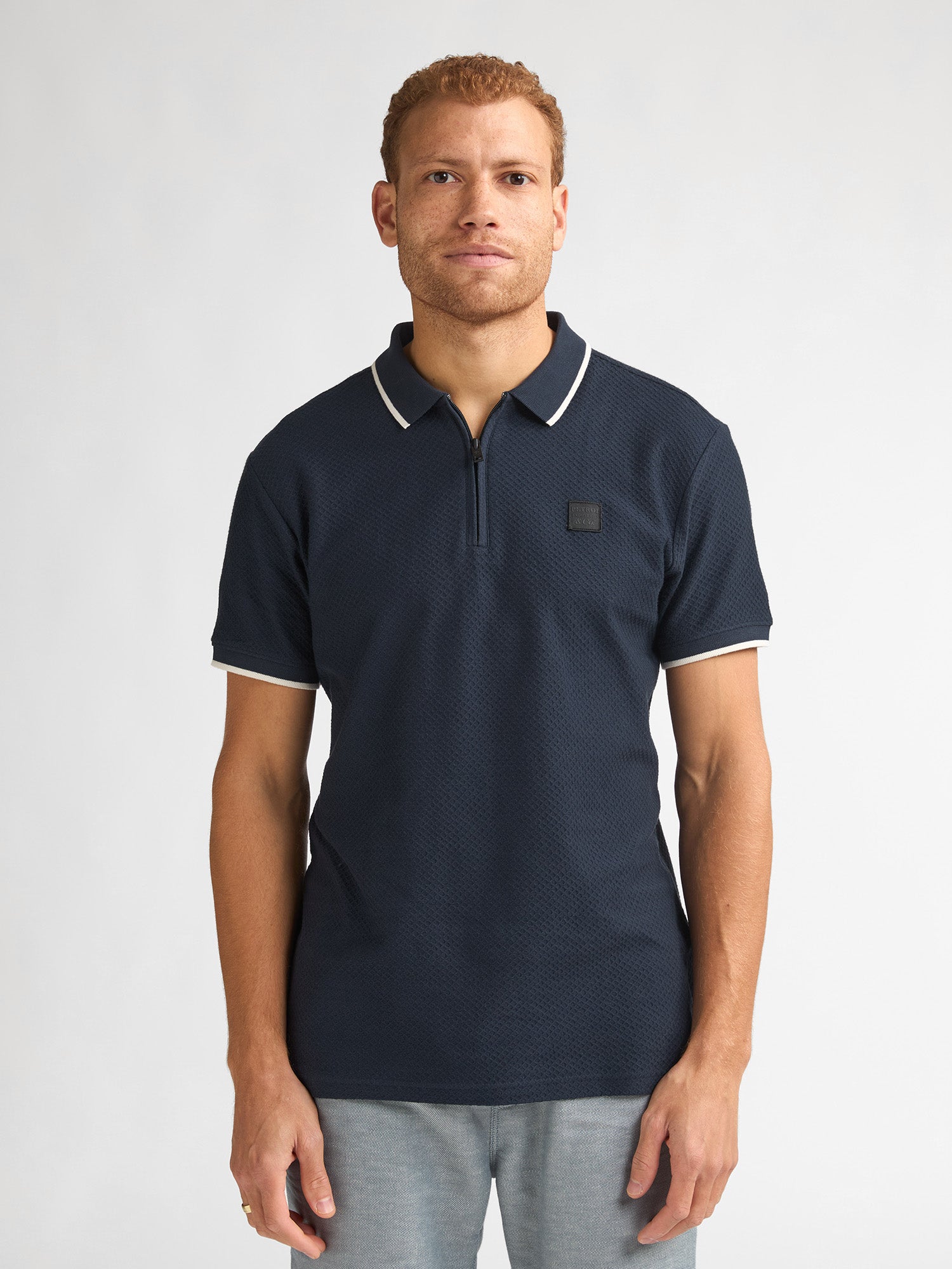 Petrol Industries Men Polo Short Sleeve Regular Fit Navy Blue