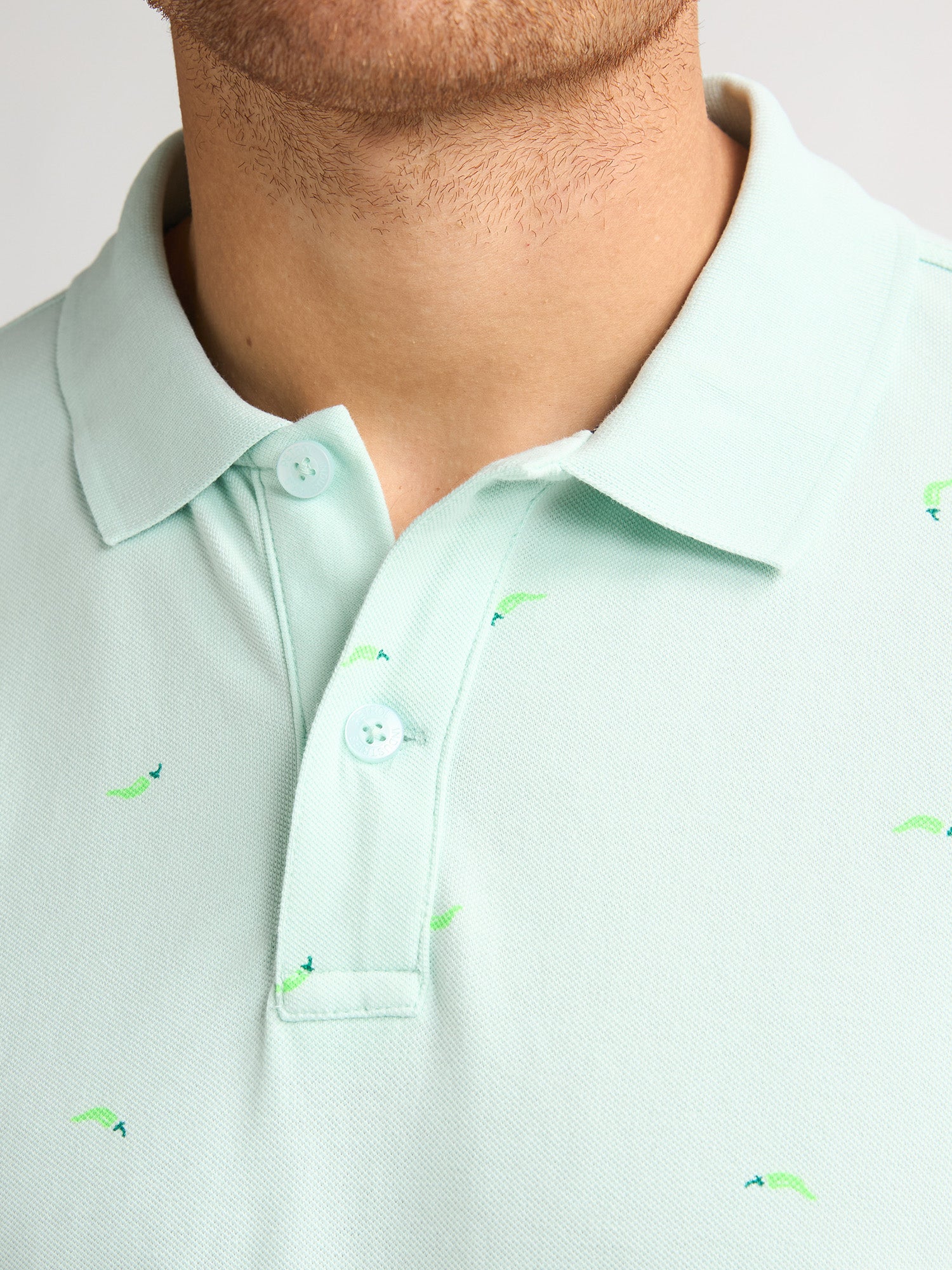 Petrol Industries Men Polo Short Sleeve Regular Fit Cool Mint