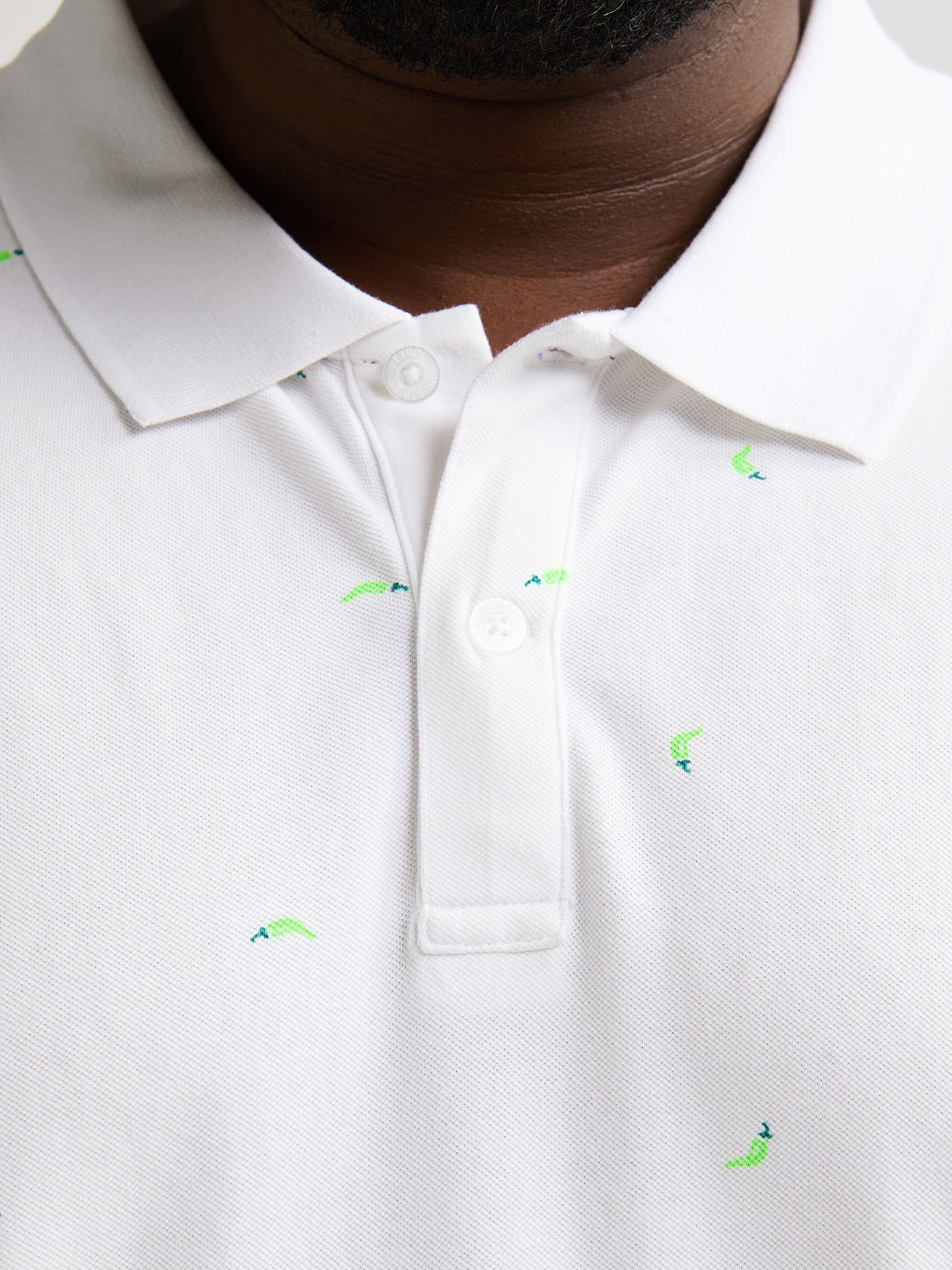Petrol Industries Men Polo Short Sleeve Regular Plus Fit Bright White