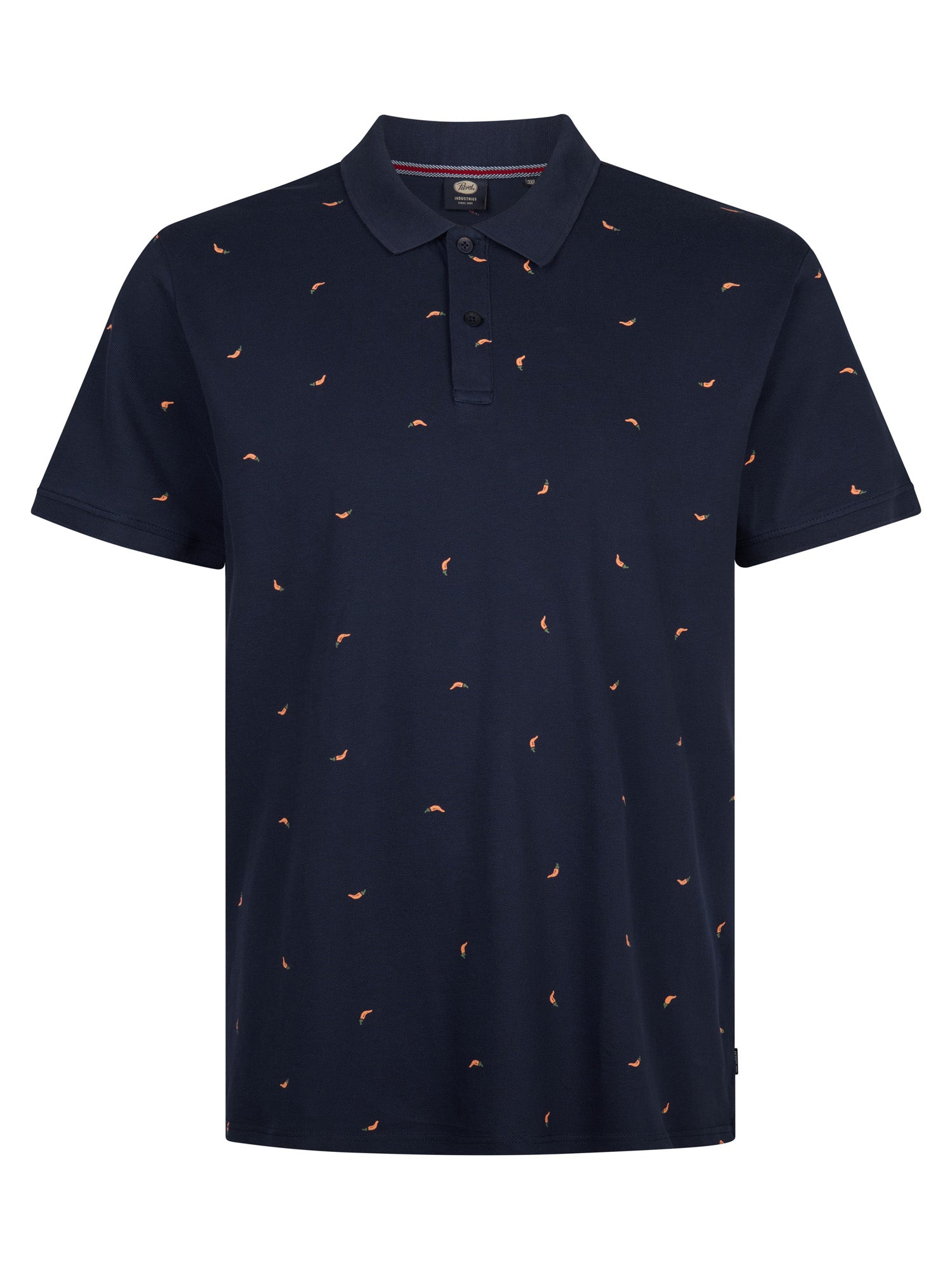 Petrol Industries Men Polo Short Sleeve Regular Plus Fit Navy Blue