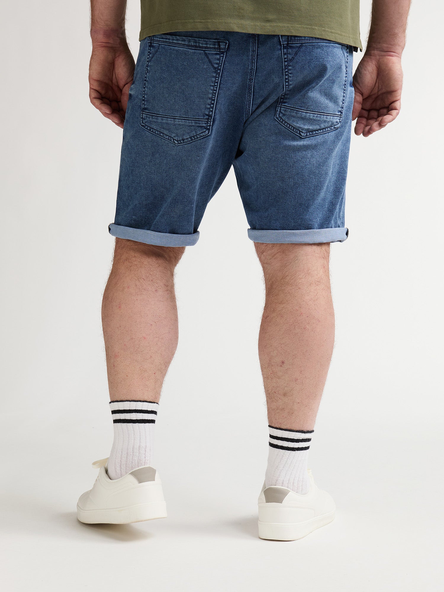 Petrol Industries Men JACKSON - Men Denim Jogg Short Regular Plus Fit Light Used