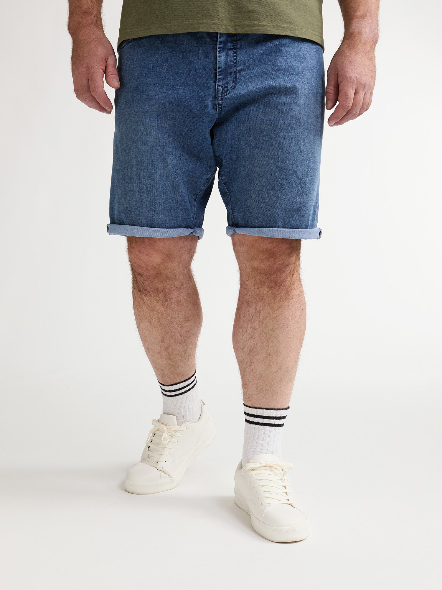 Petrol Industries Men JACKSON - Men Denim Jogg Short Regular Plus Fit Light Used