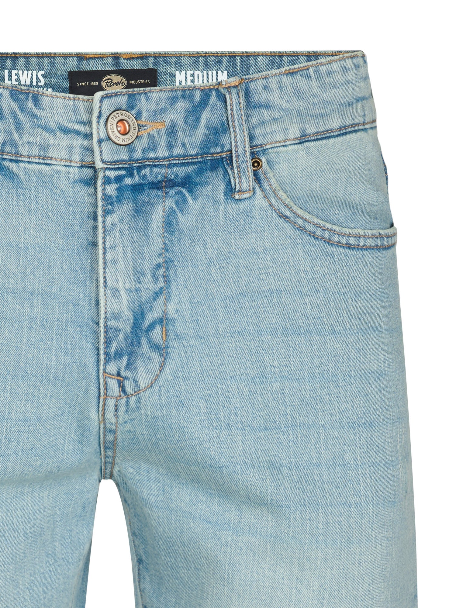 Petrol Industries Men LEWIS - Men Denim Short Loose Fit Loose Fit Light Vintage