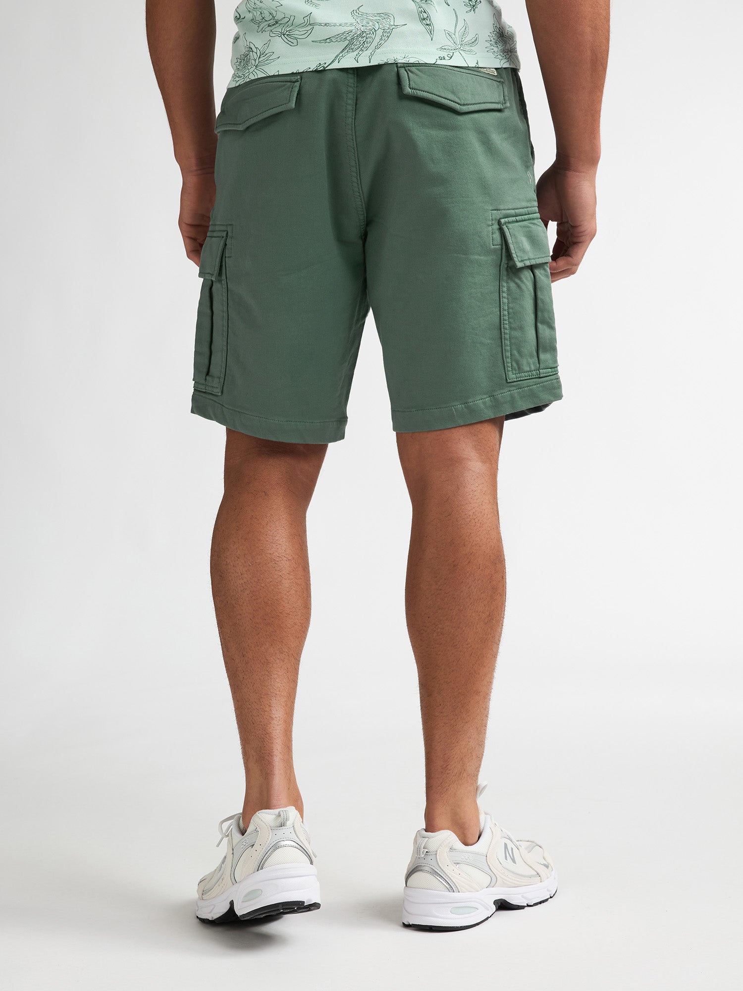 Petrol Industries Men Shorts Cargo Fit Oil Green