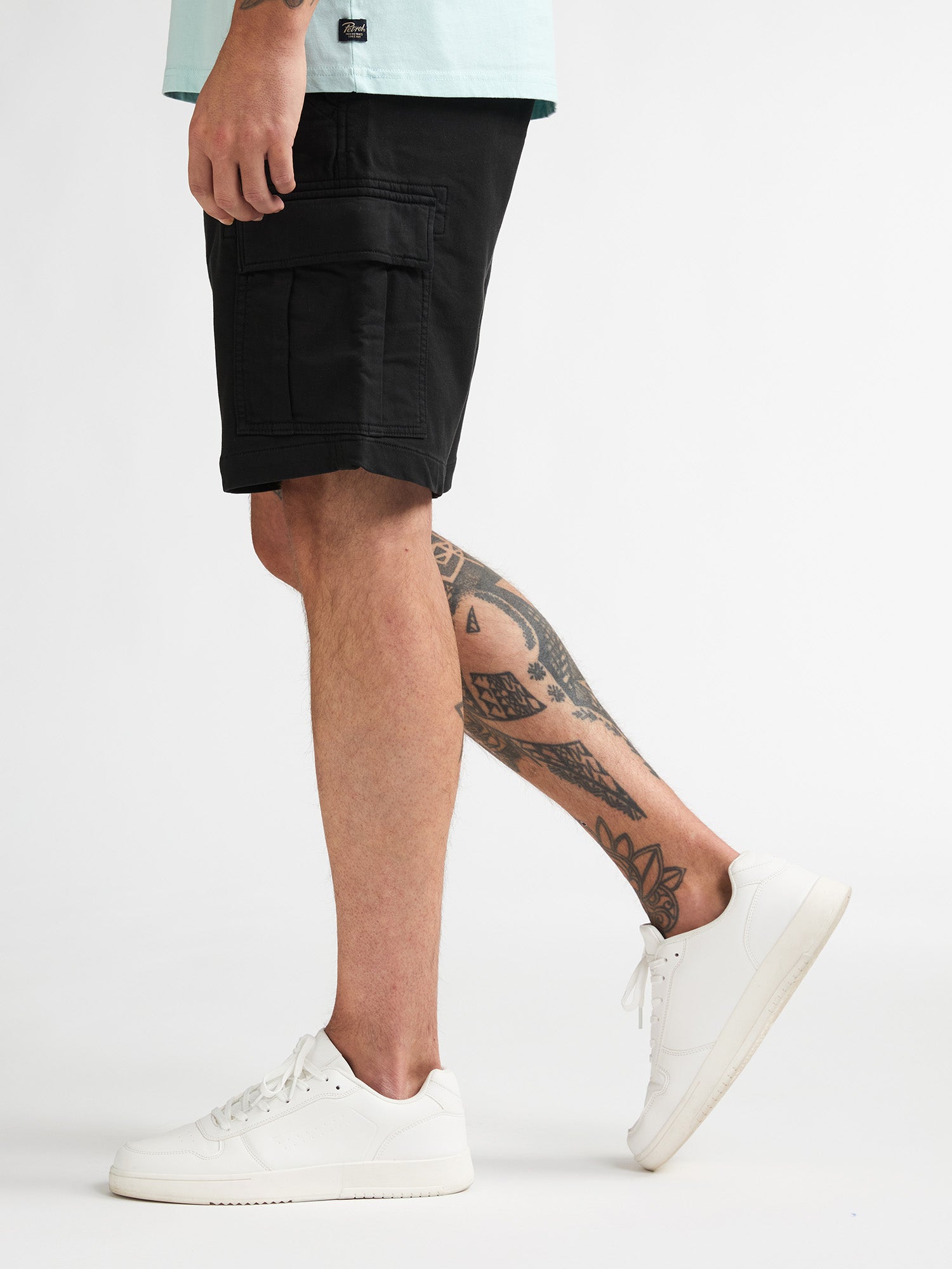 Petrol Industries Men Shorts Cargo Fit Black