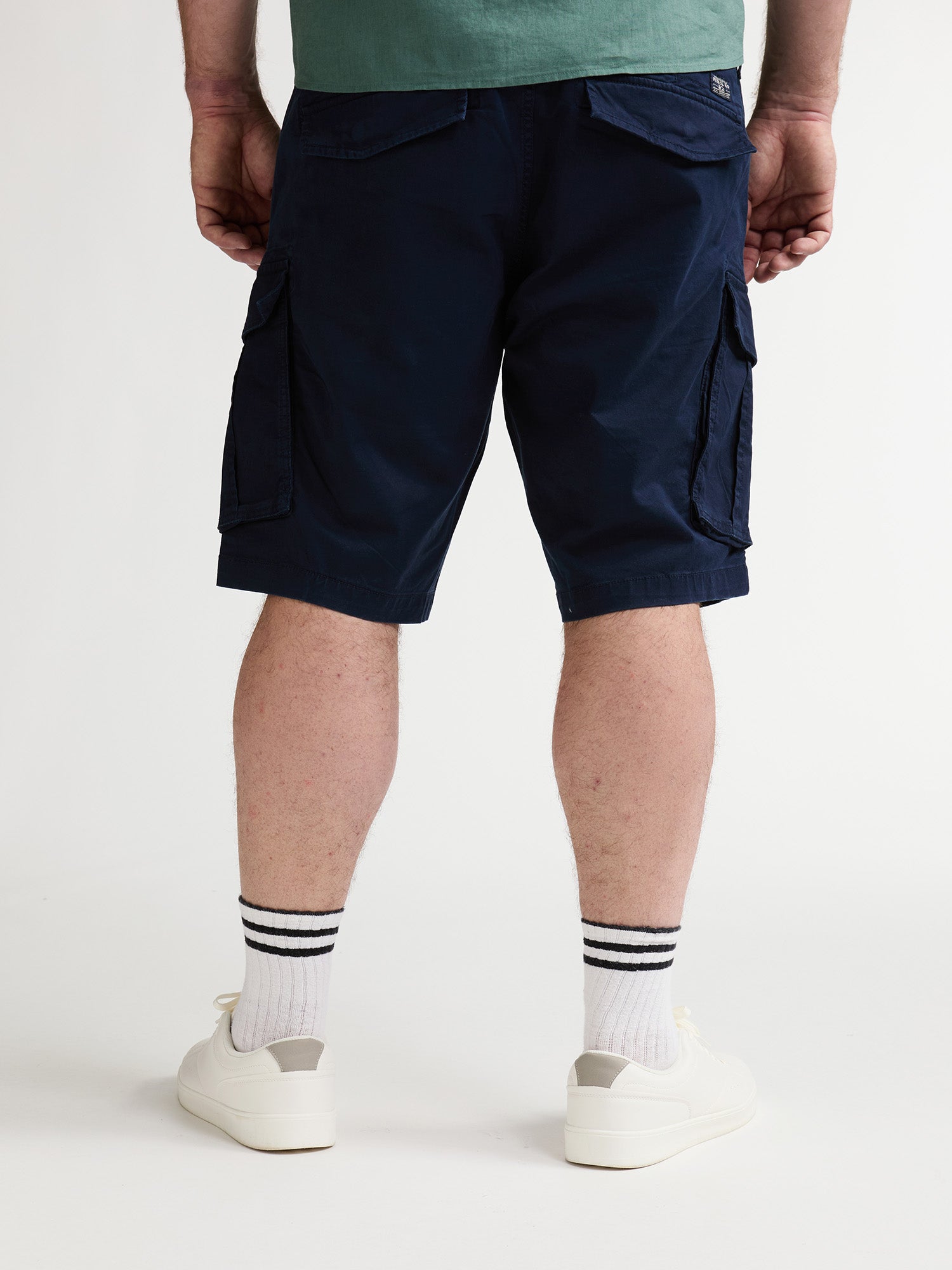 Petrol Industries Men Shorts Cargo Plus Fit Navy Blue