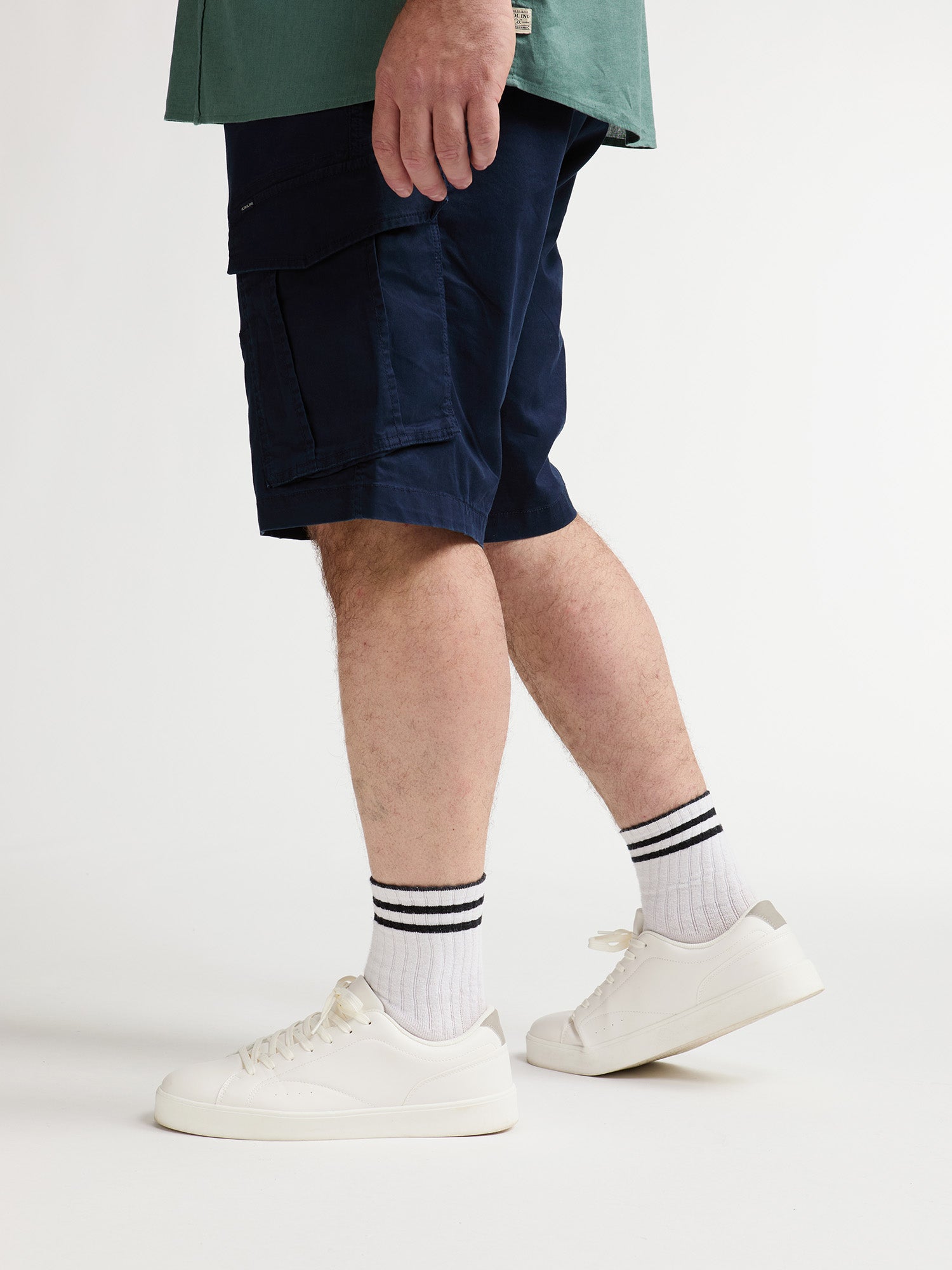 Petrol Industries Men Shorts Cargo Plus Fit Navy Blue