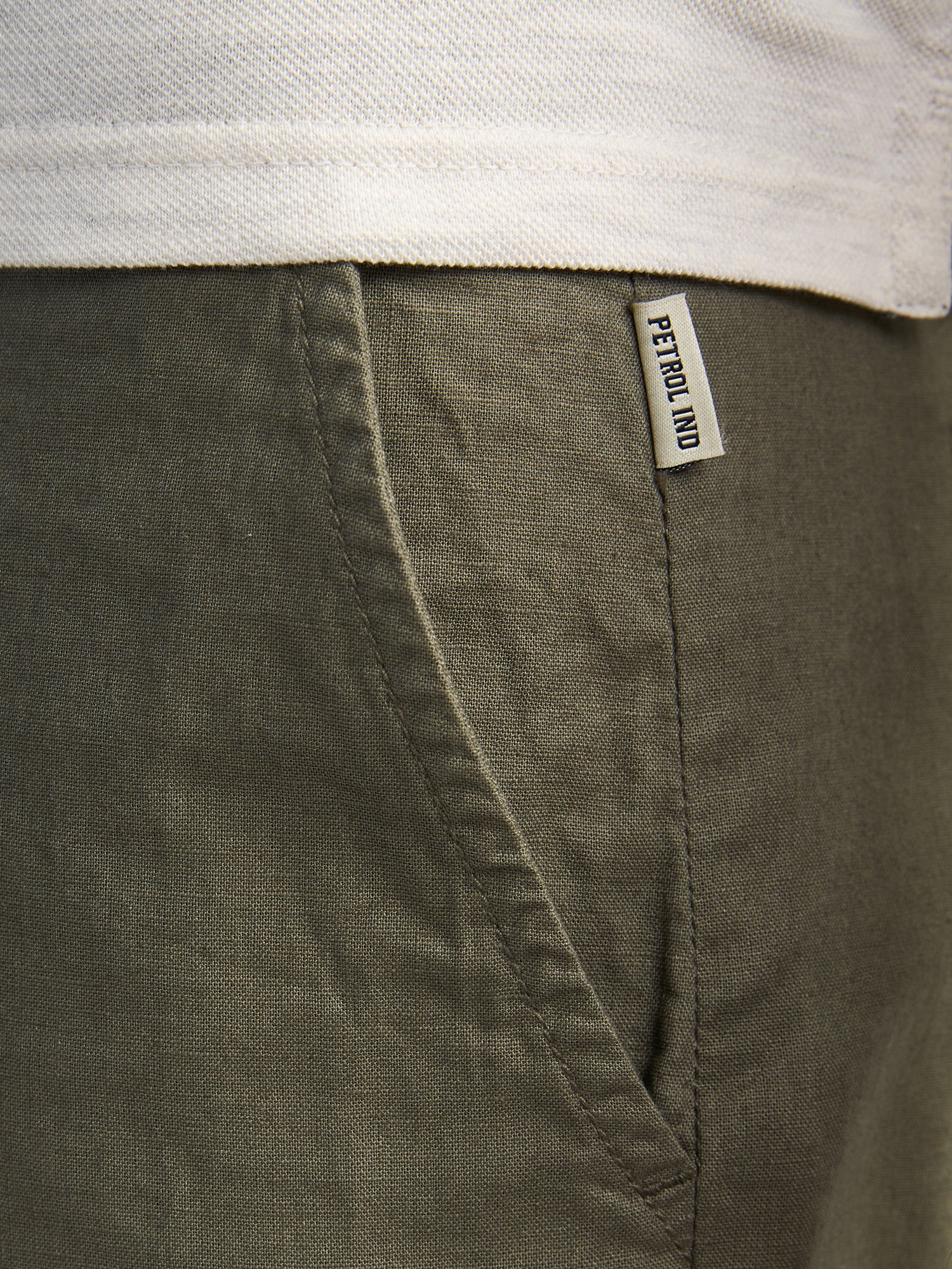 Petrol Industries Men Shorts Chino Fit Dusty Army