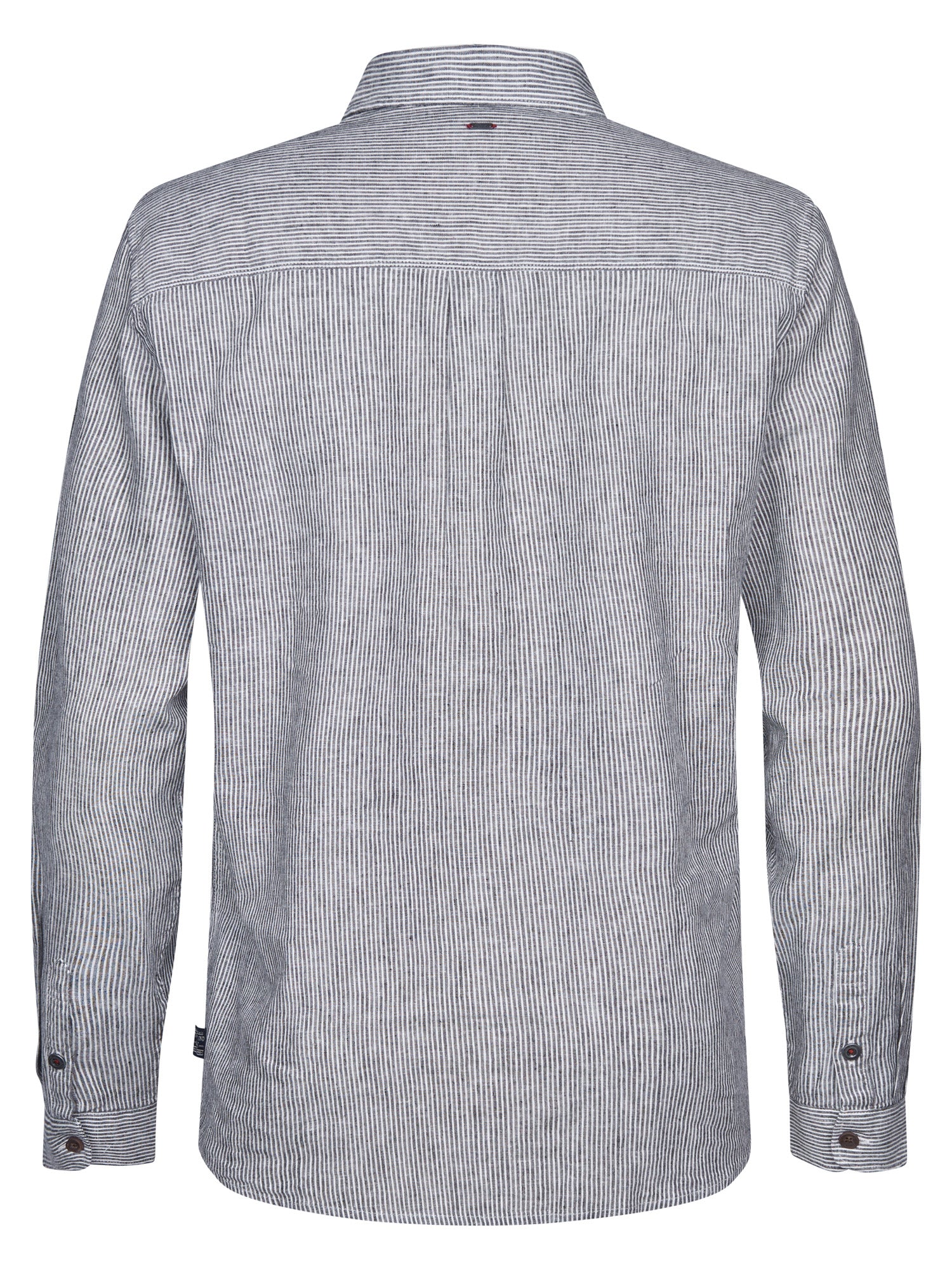 Petrol Industries Men Shirt Long Sleeve Uni Regular Fit Navy Blue