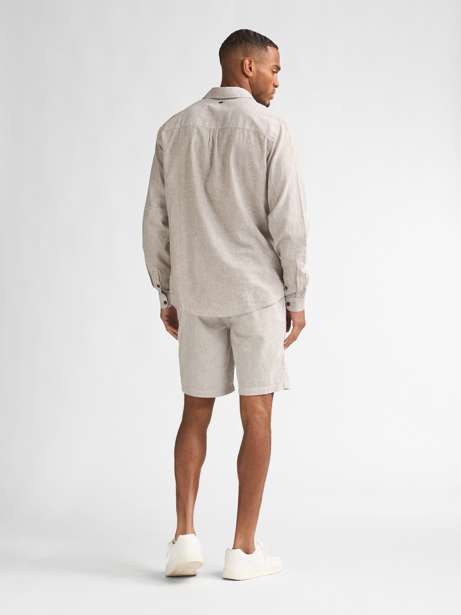 Petrol Industries Men Shirt Long Sleeve Uni Regular Fit Light Tan