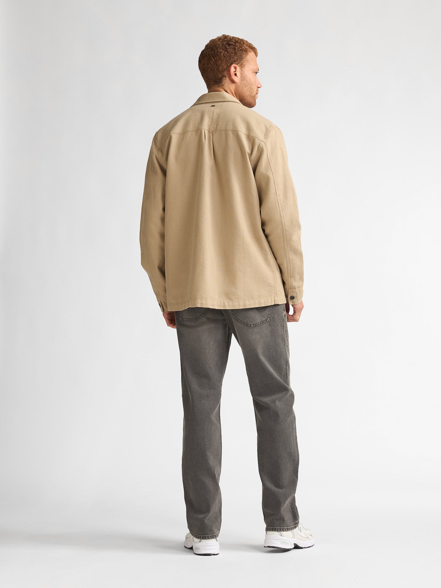 Petrol Industries Men Shirt Long Sleeve Uni Overshirt Fit Light Tan