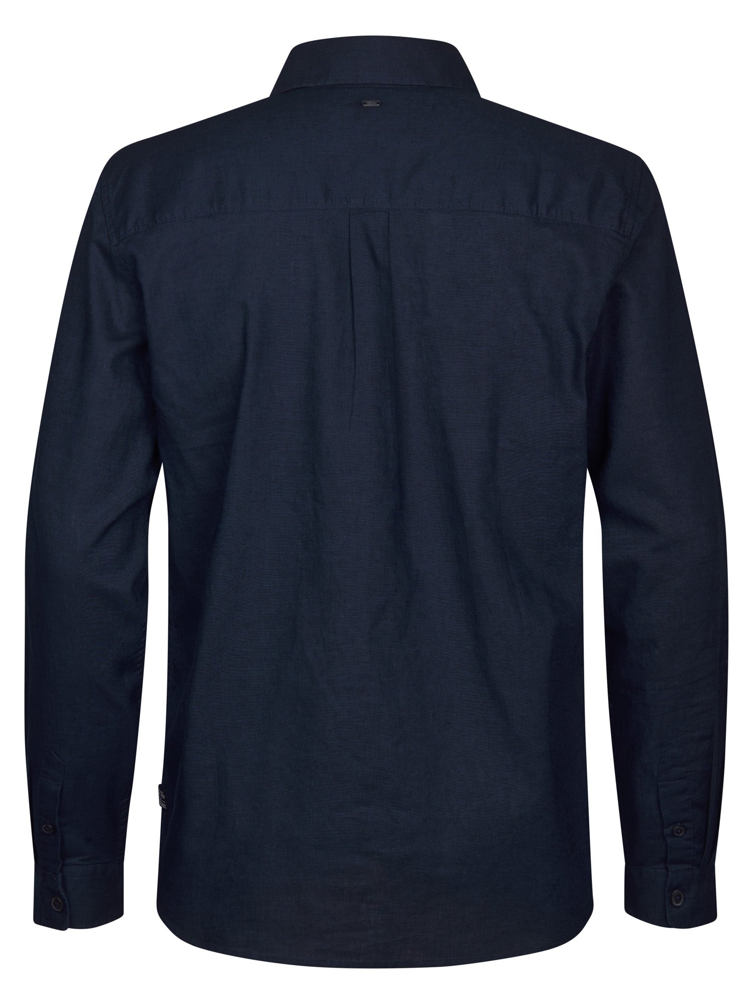 Petrol Industries Men Shirt Long Sleeve Uni Regular Fit Navy Blue