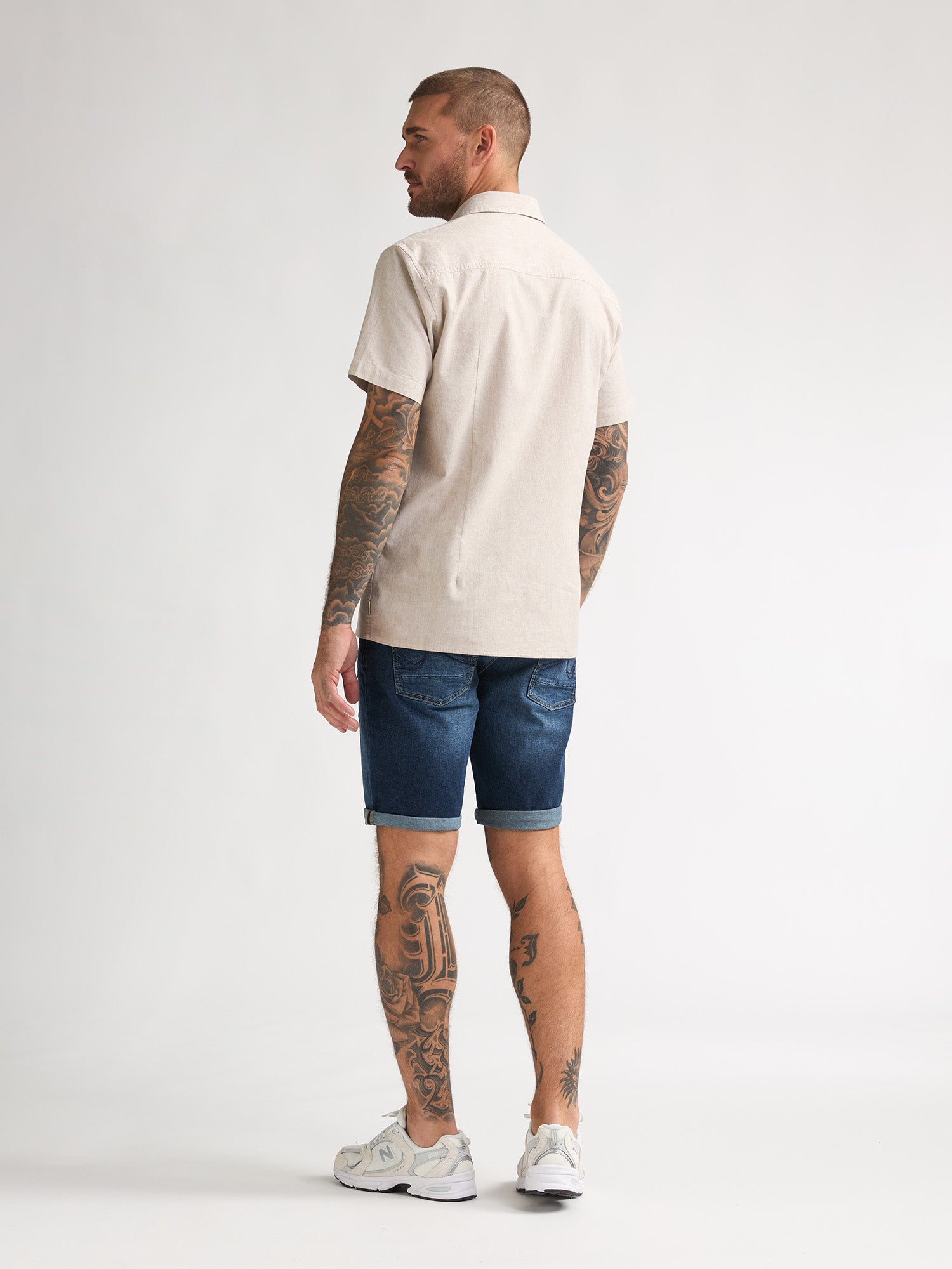 Petrol Industries Men Shirt Short Sleeve Uni Regular Fit Light Tan