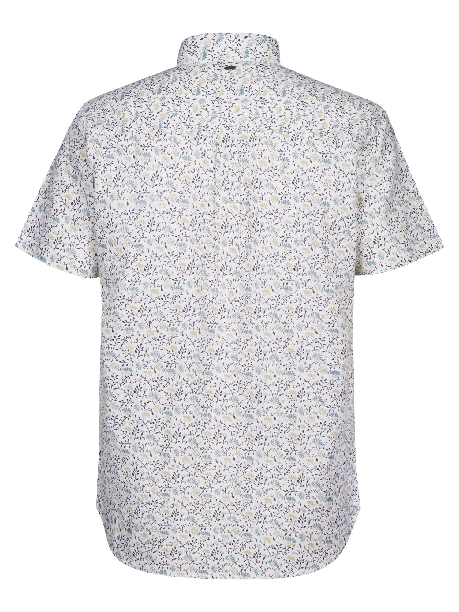Petrol Industries Men Shirt Short Sleeve All-Over Print Regular Fit Seashell