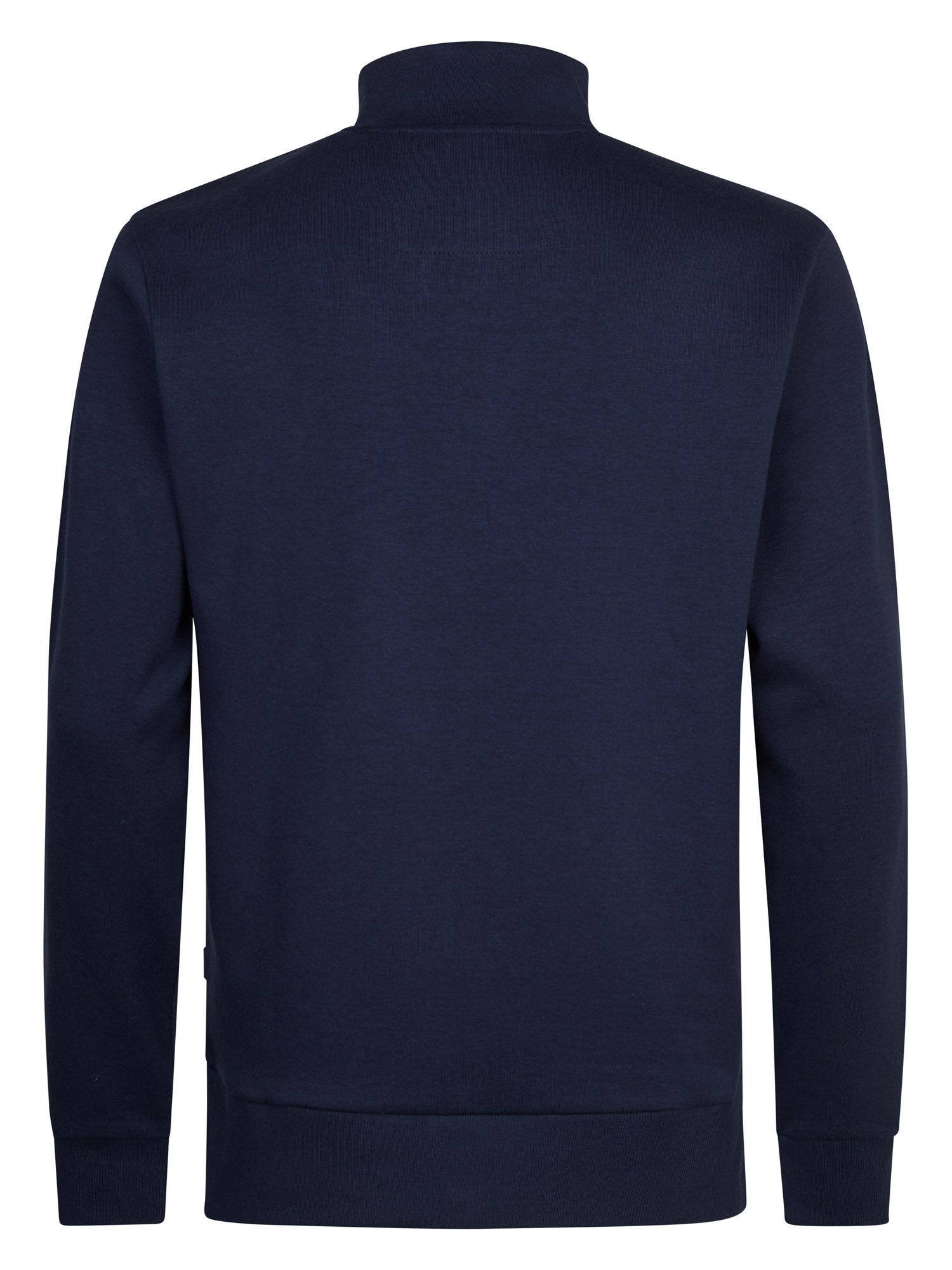 Petrol Industries Men Sweater Collar Zip Regular Fit Navy Blue