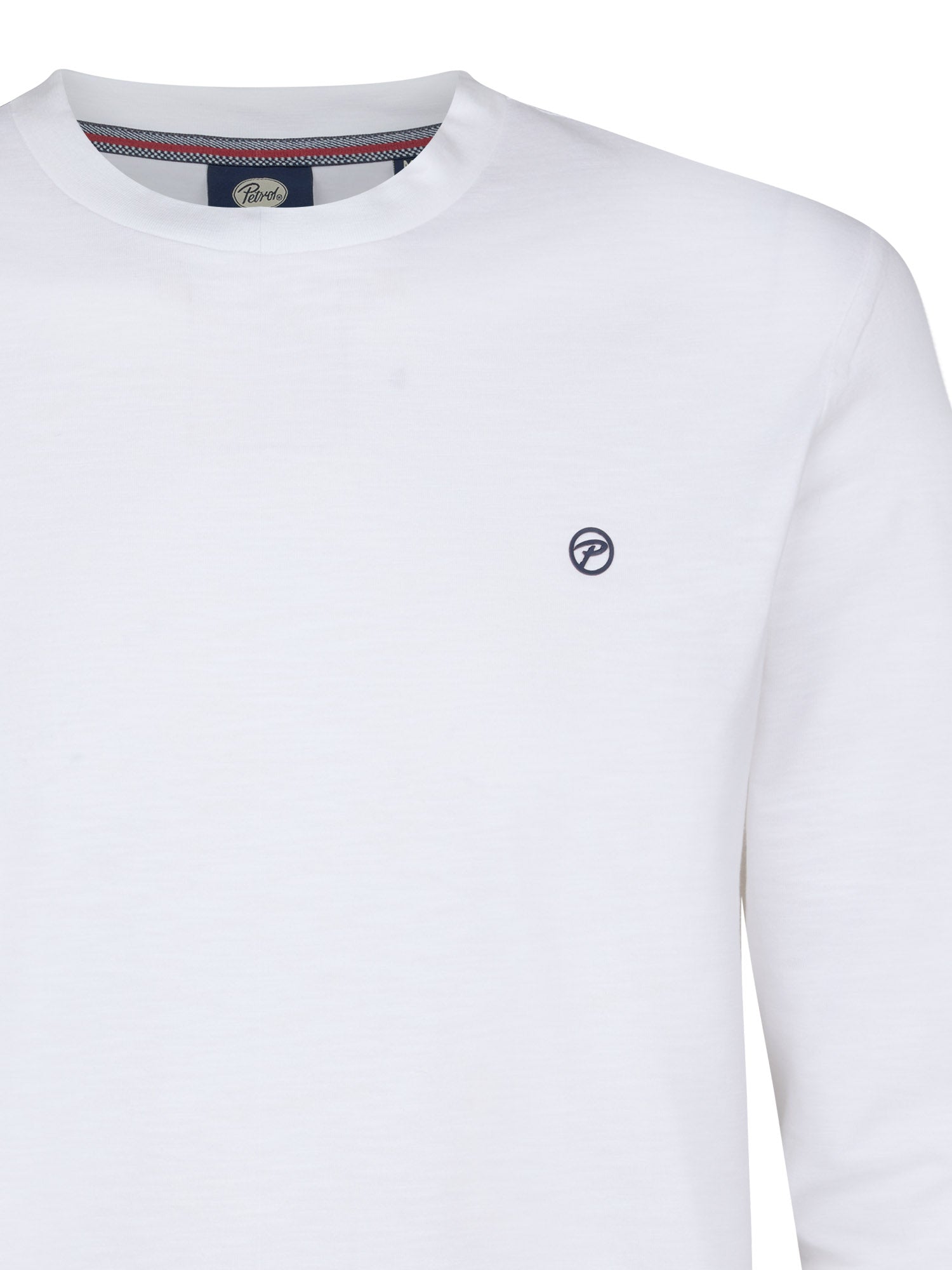 Petrol Industries Men T-Shirt Long Sleeve Regular Fit Bright White