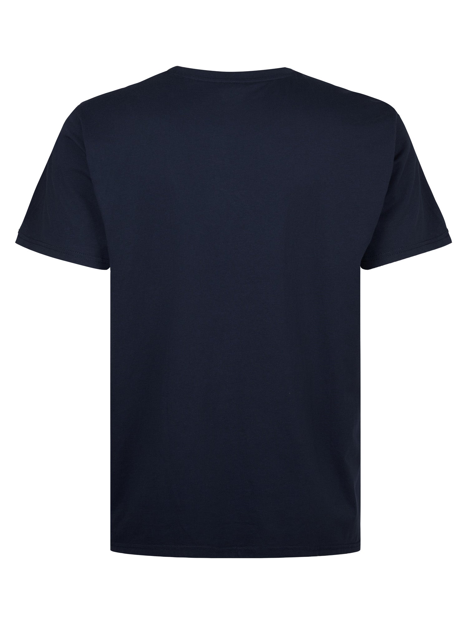 Petrol Industries Men T-Shirt Short Sleeve Regular Plus Fit Navy Blue