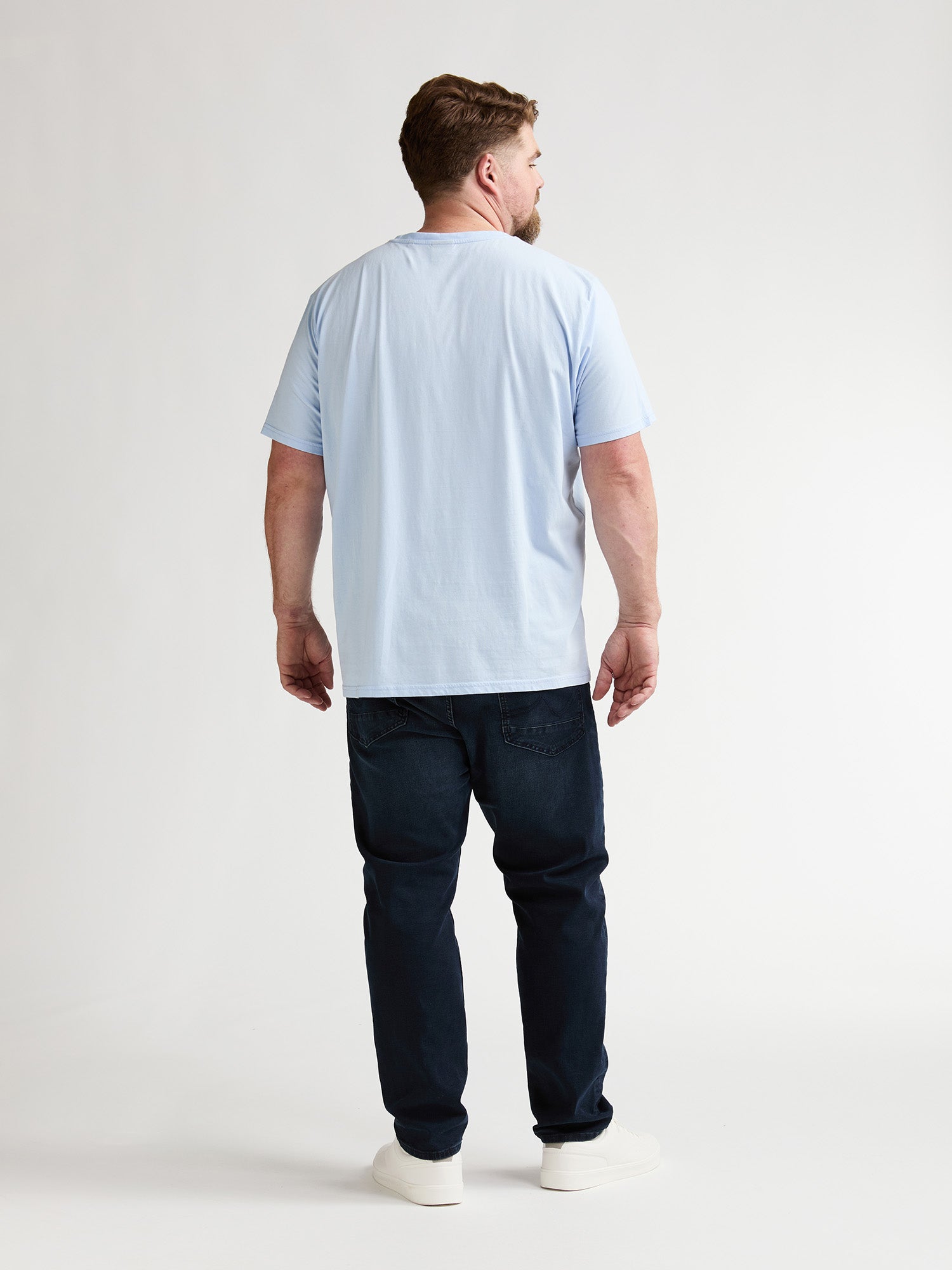 Petrol Industries Men T-Shirt Short Sleeve Regular Plus Fit Sky