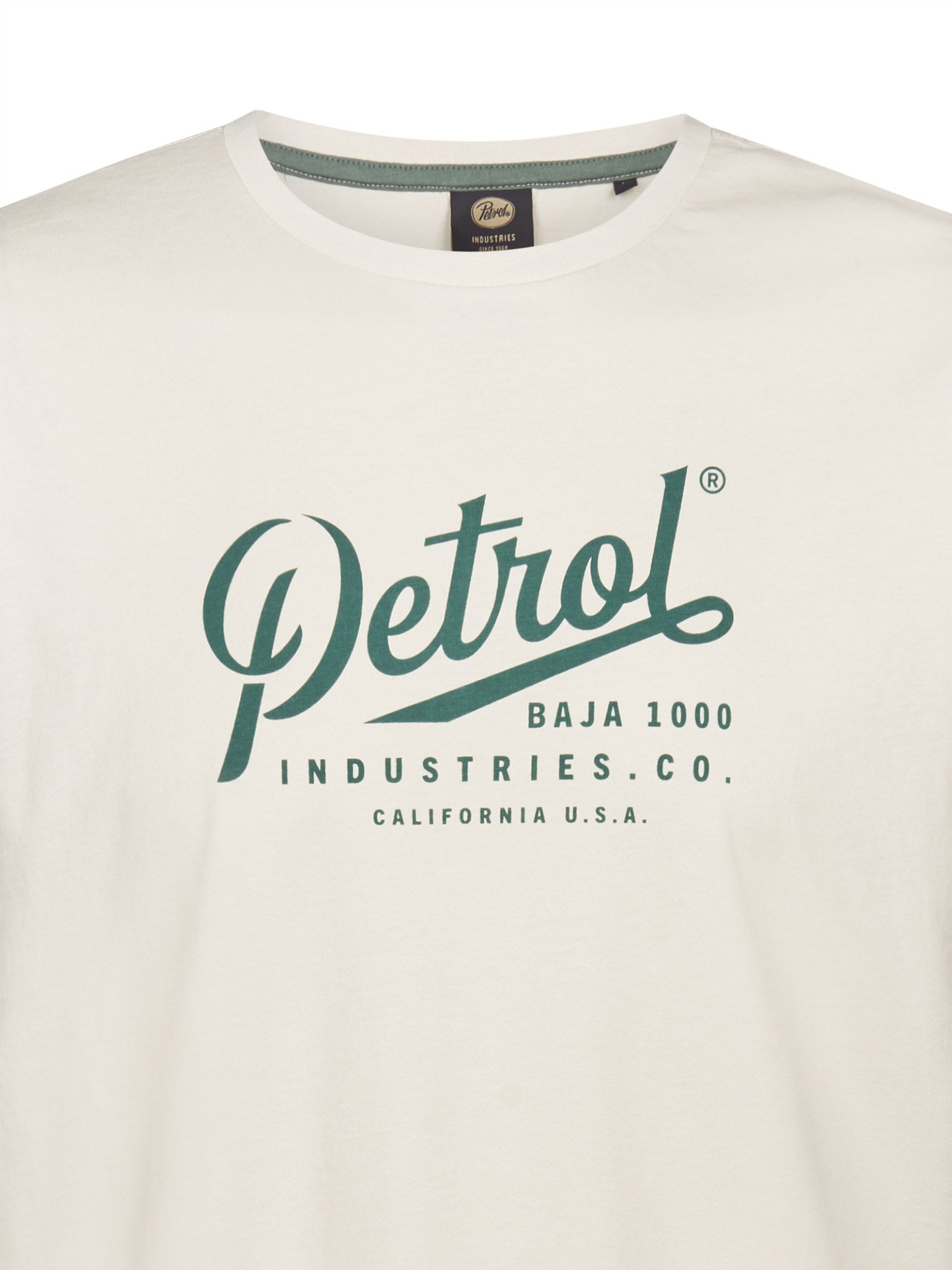 Petrol Industries Men T-Shirt Short Sleeve Classic Print Regular Fit Seashell