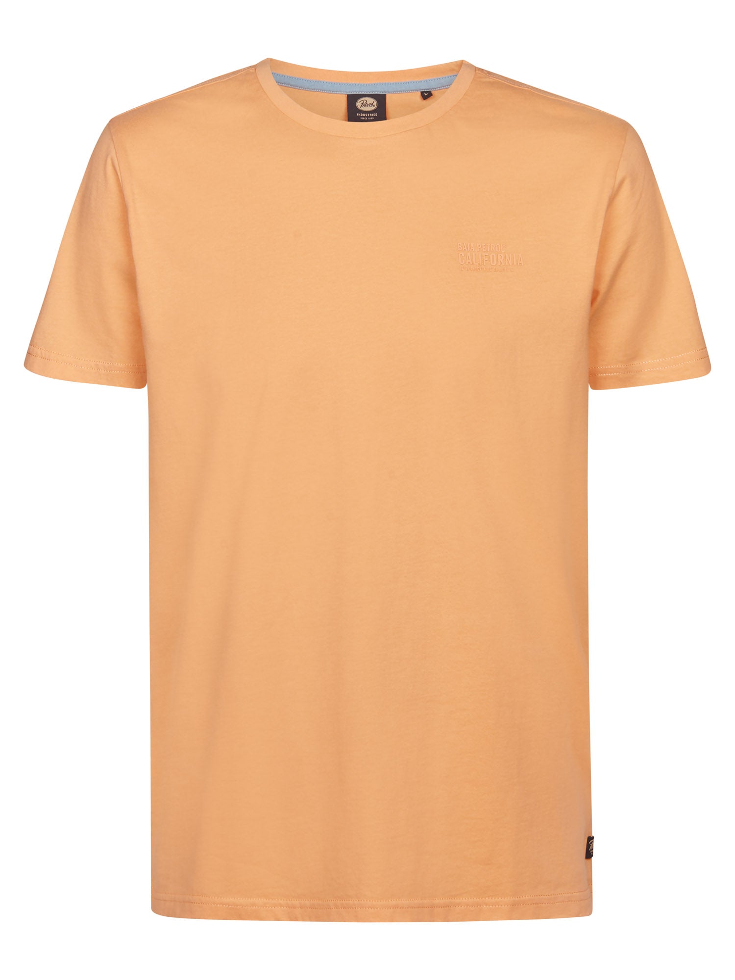 Petrol Industries Men T-Shirt Short Sleeve Classic Print Regular Fit Tropical Orange