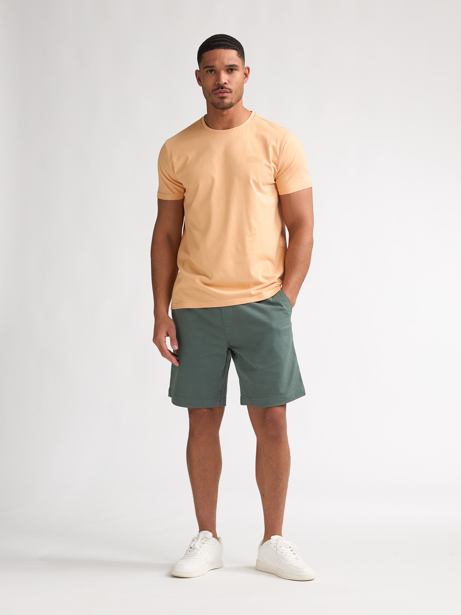 Petrol Industries Men T-Shirt Short Sleeve Classic Print Regular Fit Tropical Orange