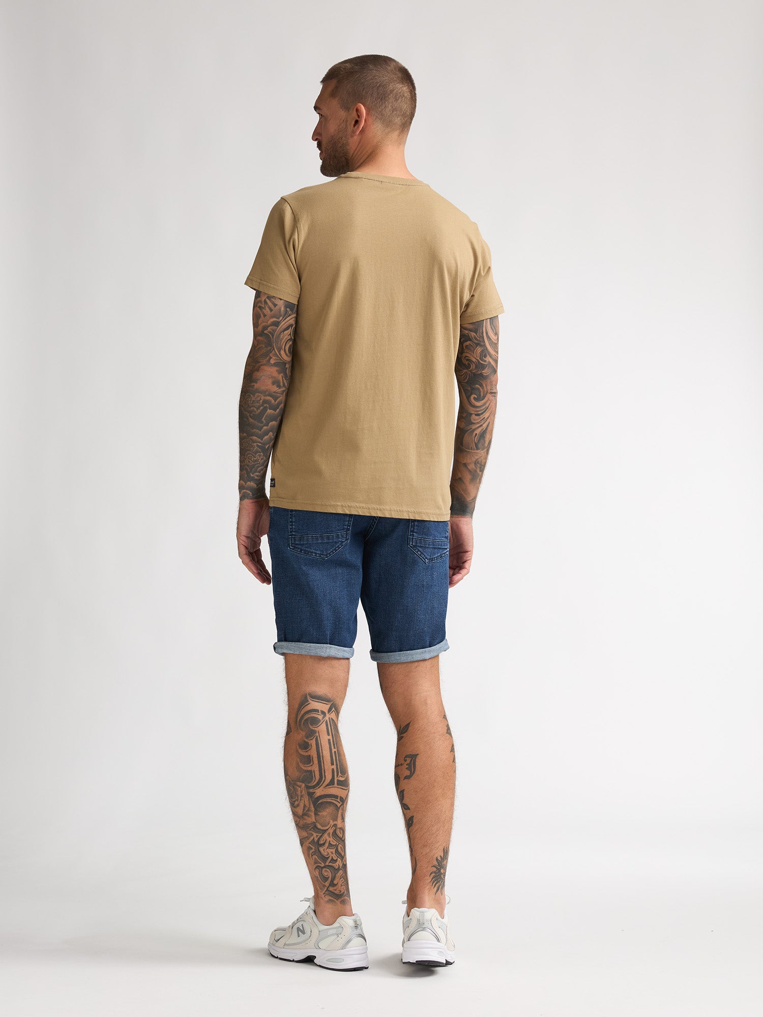 Petrol Industries Men T-Shirt Short Sleeve Classic Print Regular Fit Light Tan