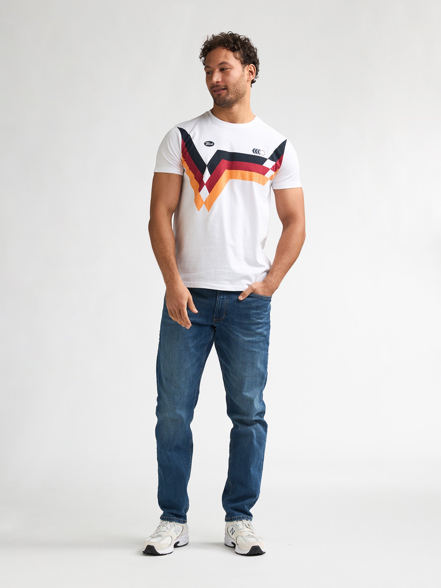 Petrol Industries Men T-Shirt Short Sleeve Regular Fit Bright White