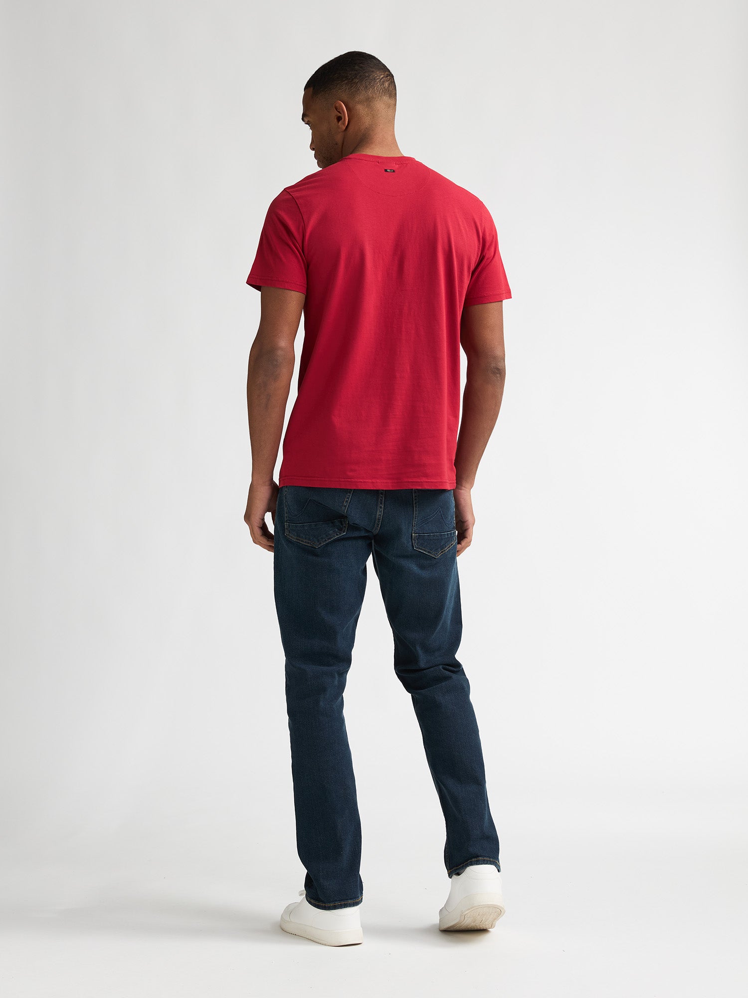 Petrol Industries Men T-Shirt Short Sleeve Classic Print Regular Fit Fire Red