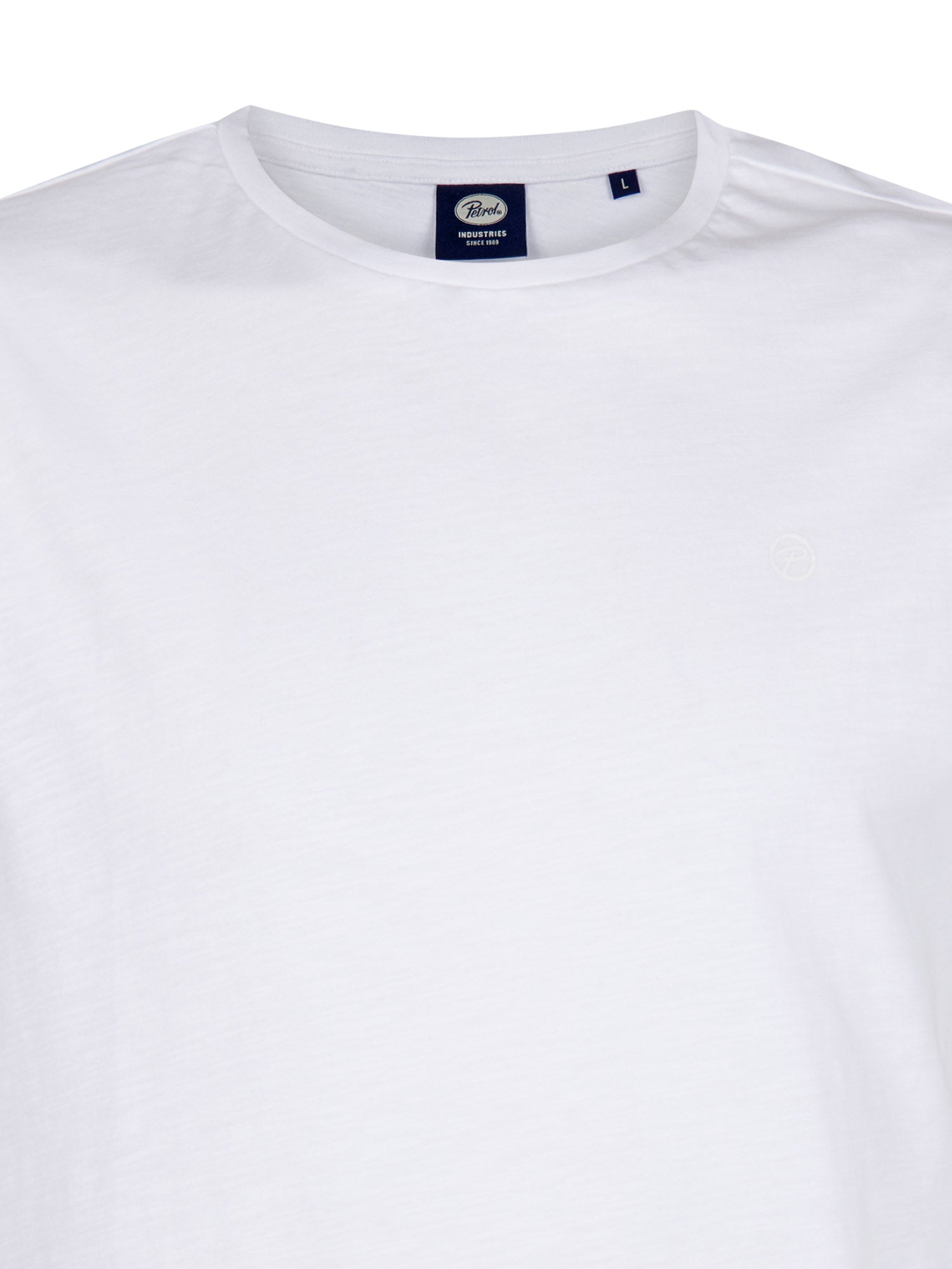 Petrol Industries Men T-Shirt Short Sleeve Regular Fit Bright White