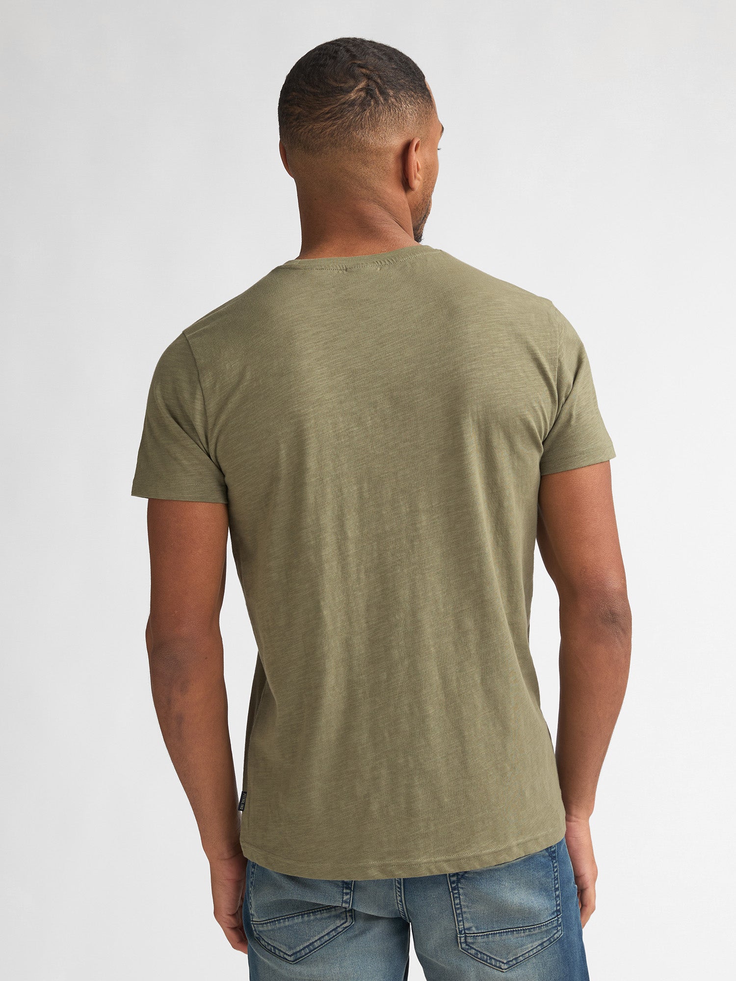 Petrol Industries Men T-Shirt Short Sleeve Regular Fit Dusty Army
